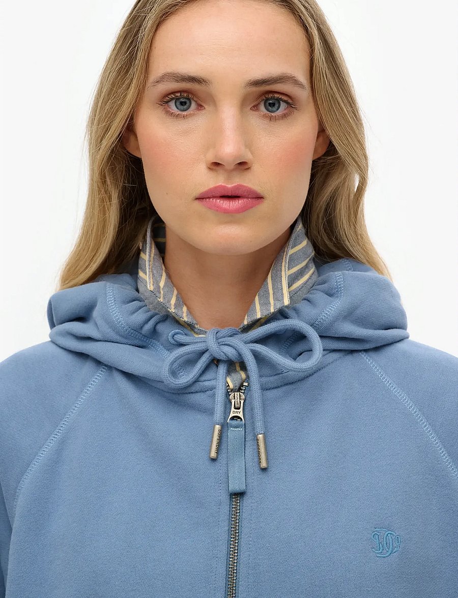 Superdry - STUDIOS RELAXED ZIP HOODIE - hoodies - tidal blue - 2