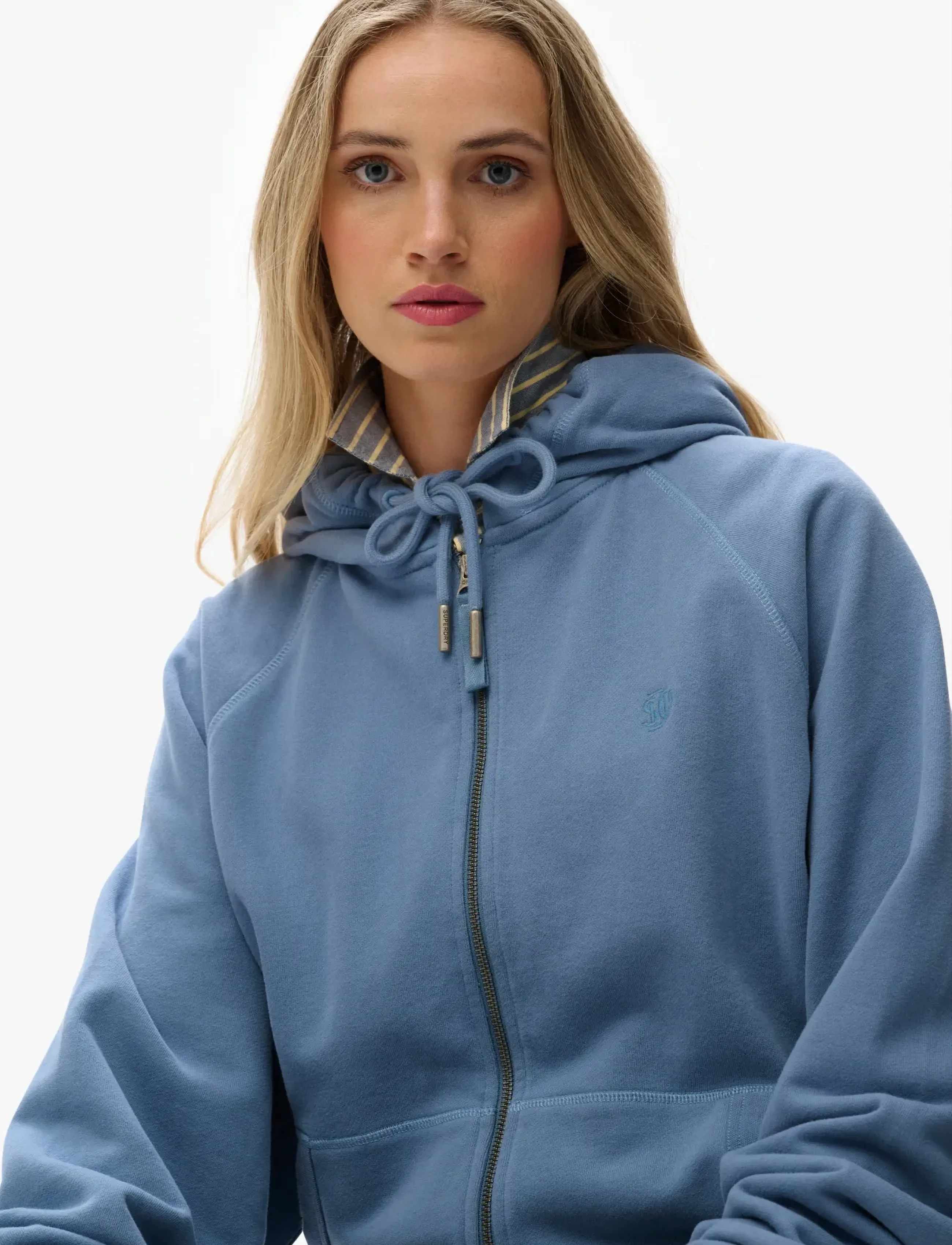 Superdry - STUDIOS RELAXED ZIP HOODIE - hoodies - tidal blue - 3