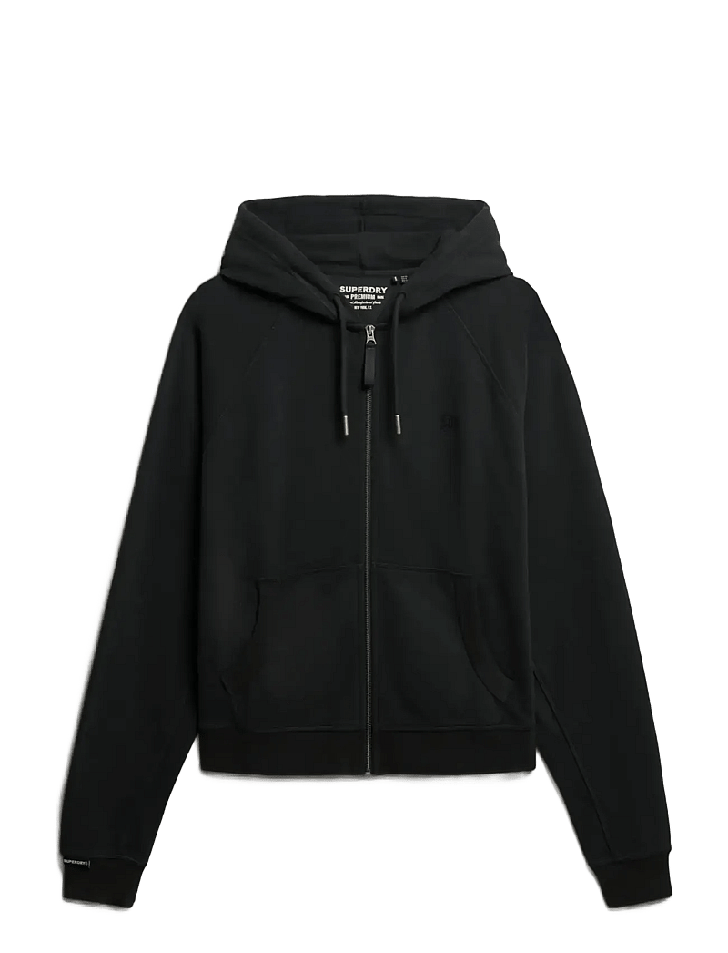 Superdry - STUDIOS RELAXED ZIP HOODIE - hoodies - washed black - 1