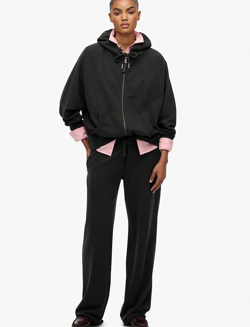 Superdry - STUDIOS RELAXED ZIP HOODIE - hoodies - washed black - 4