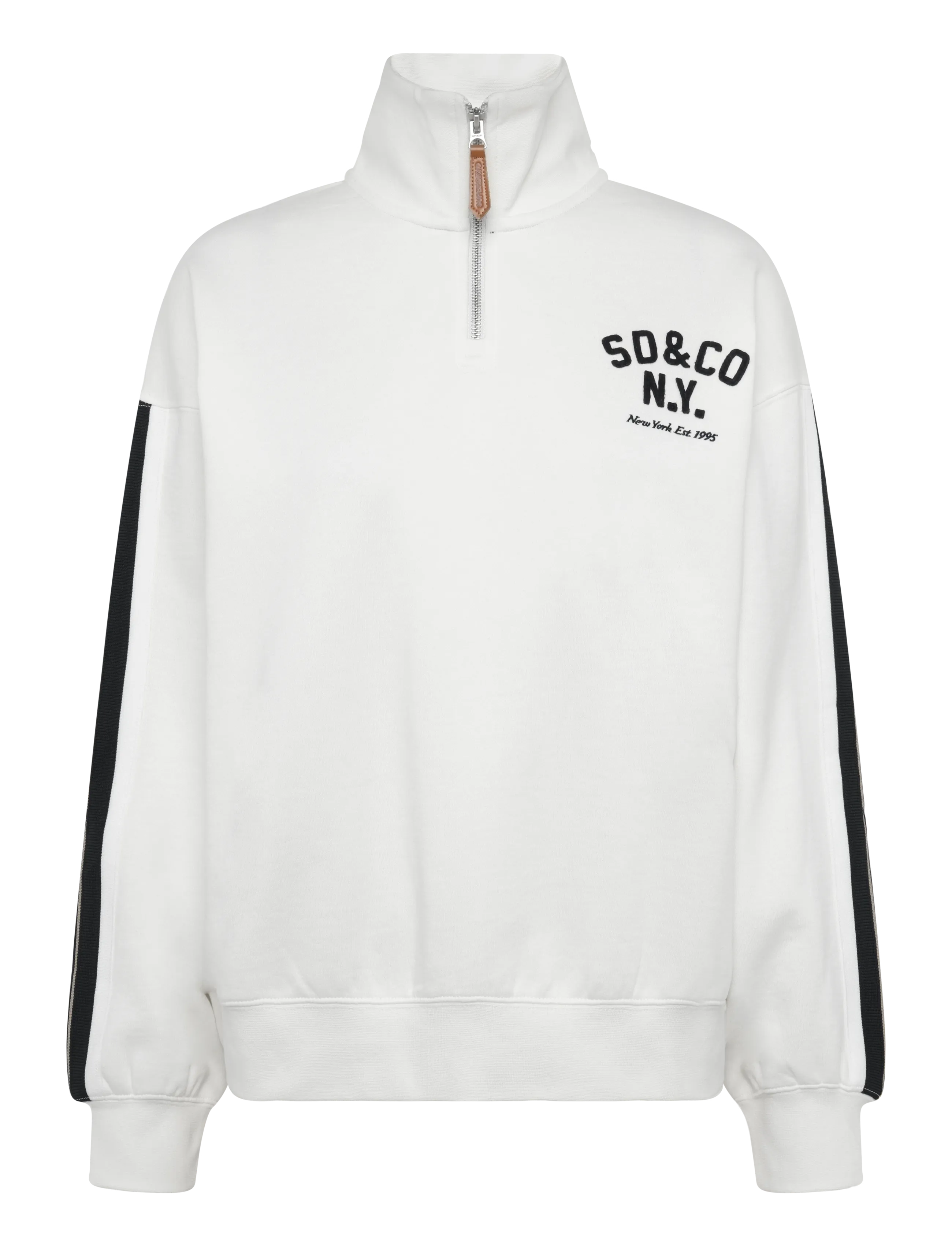 Superdry COUNTRY CLUB APPLIQUE HALF ZIP - Sweatshirts & Kapuzenpullover - CREAM / cream