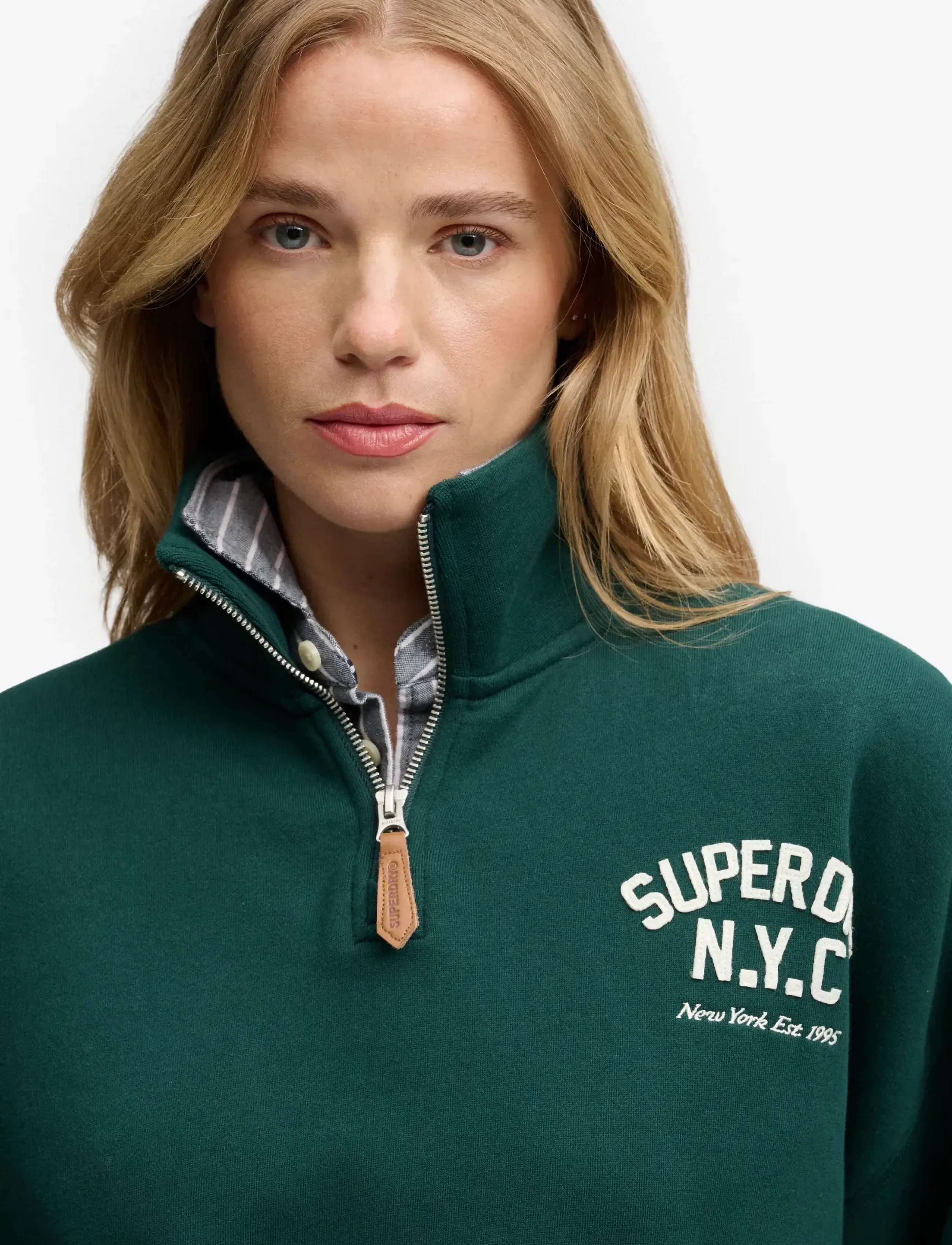 Superdry - COUNTRY CLUB APPLIQUE HALF ZIP - sweatshirts - dark pine green - 3