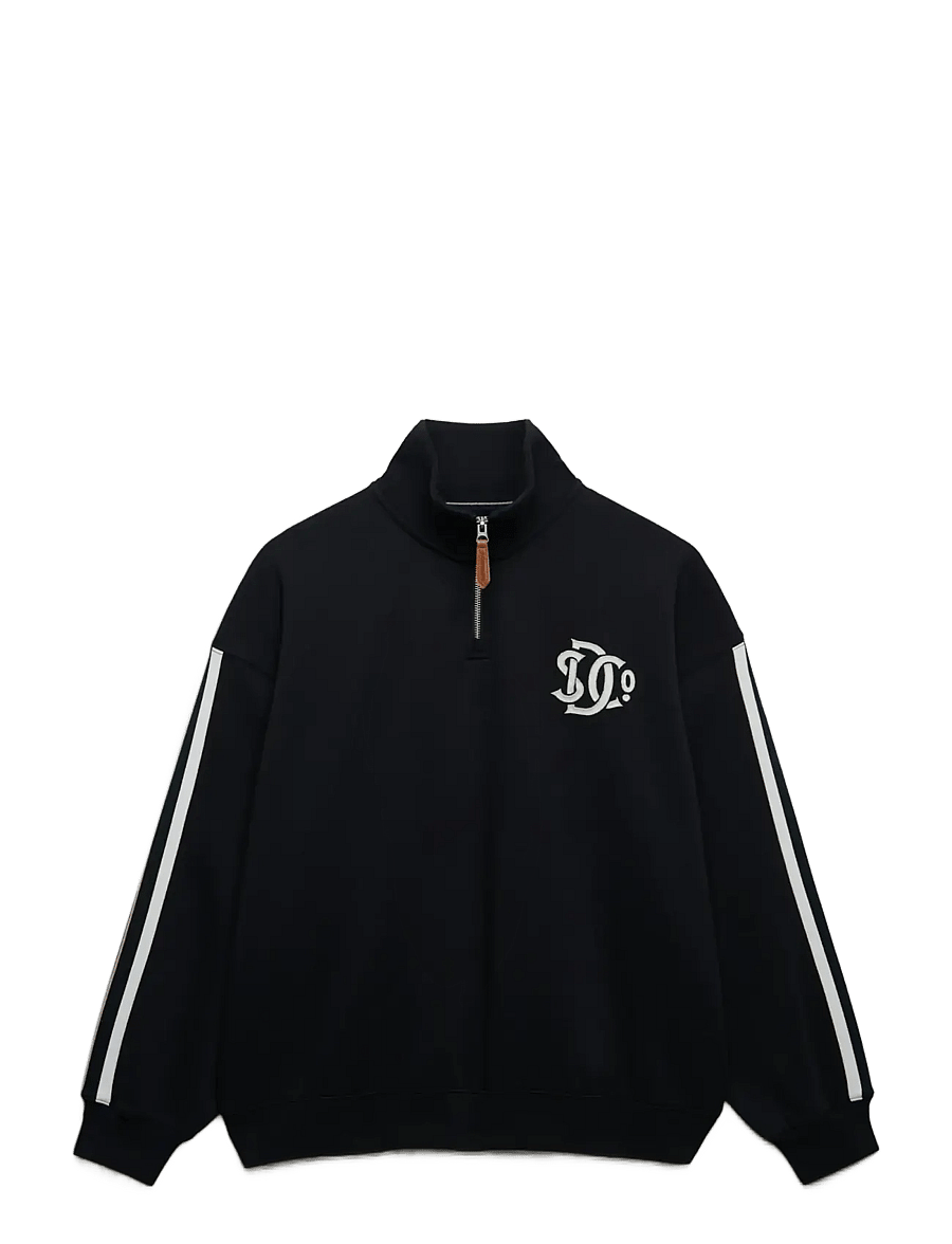 Superdry - COUNTRY CLUB APPLIQUE HALF ZIP - hverdags stil - eclipse navy - 1