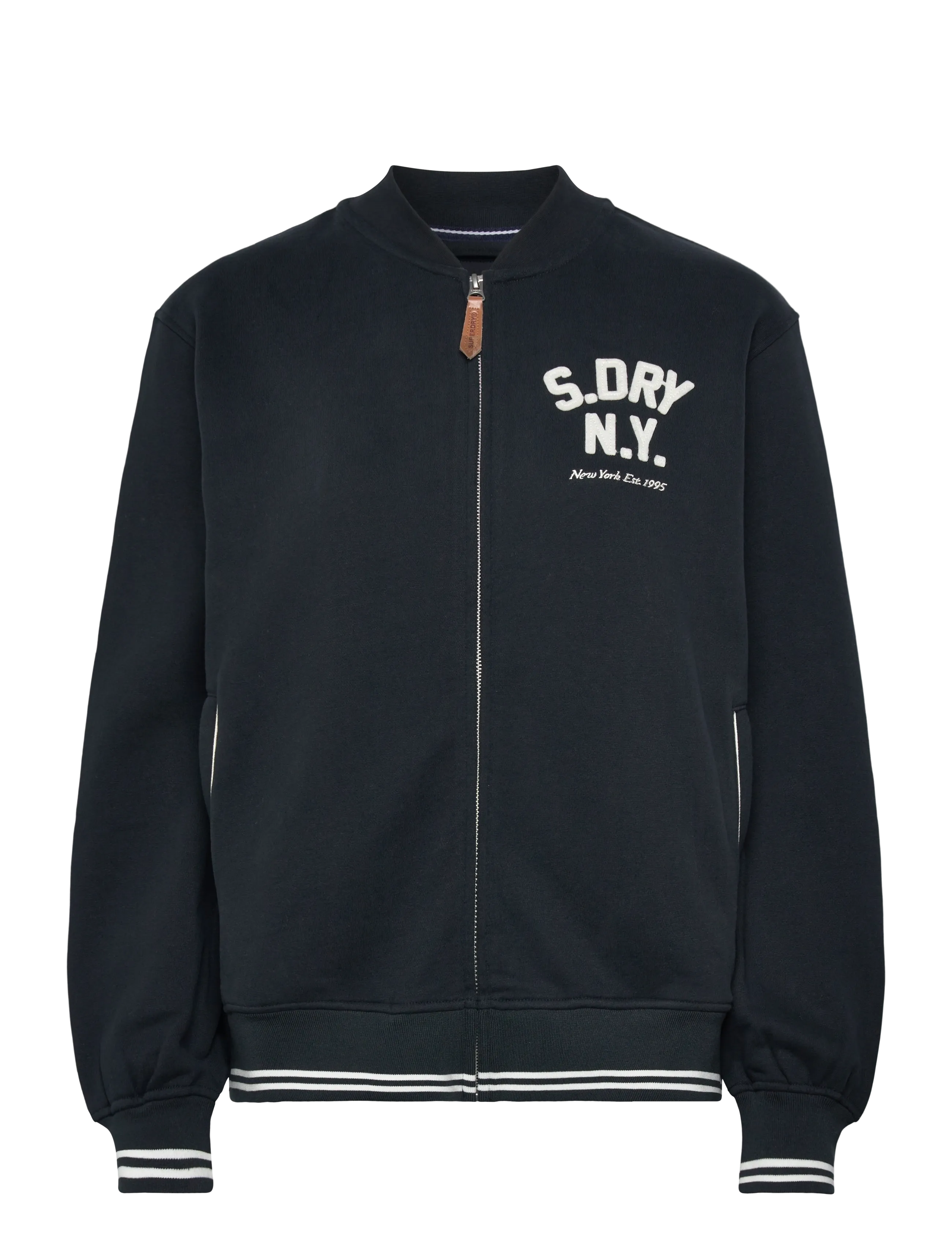 Superdry COUNTRY CLUB JERSEY BOMBER - Sweatshirts - ECLIPSE NAVY / navy