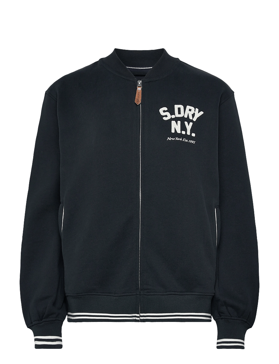 Superdry - COUNTRY CLUB JERSEY BOMBER - overdele - eclipse navy - 1