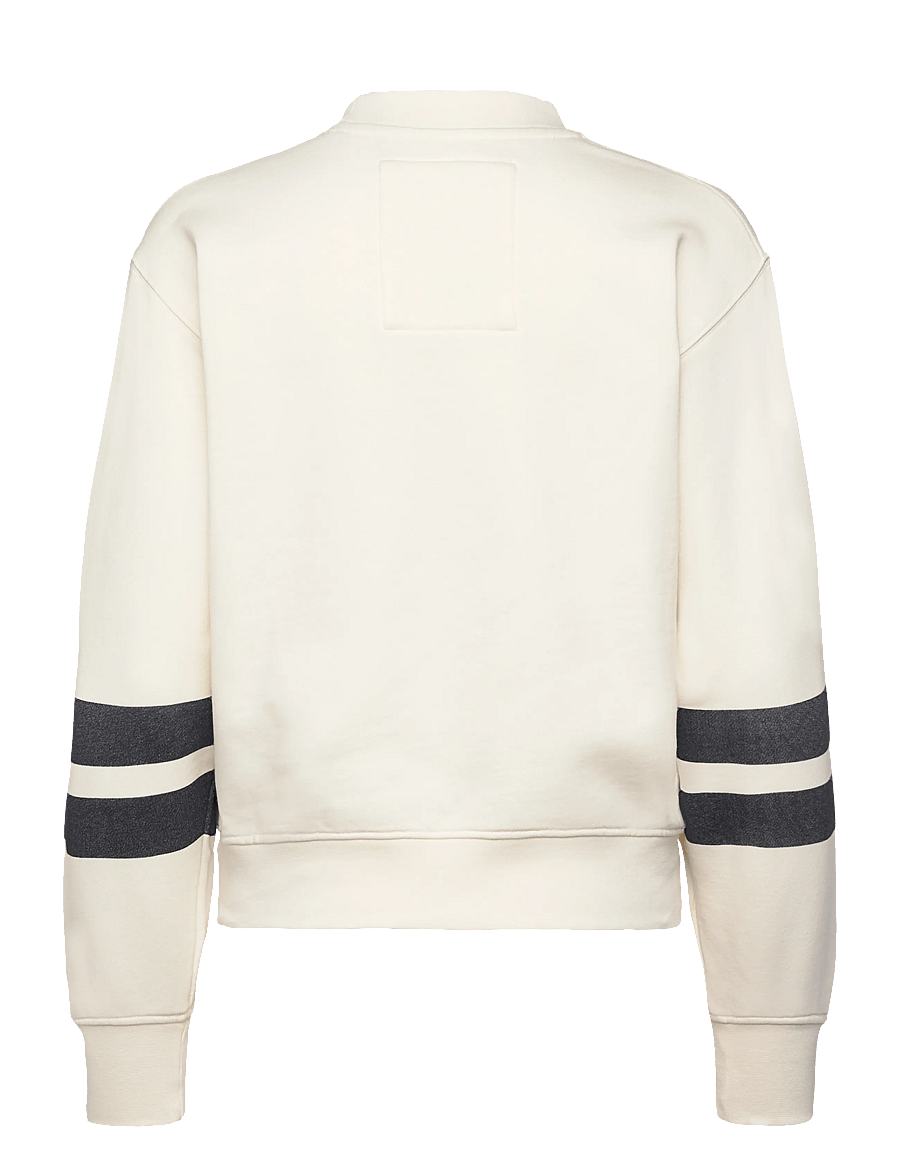 Superdry - VARSITY SCRIPT LOOSE CREW - everyday style - cream - 2