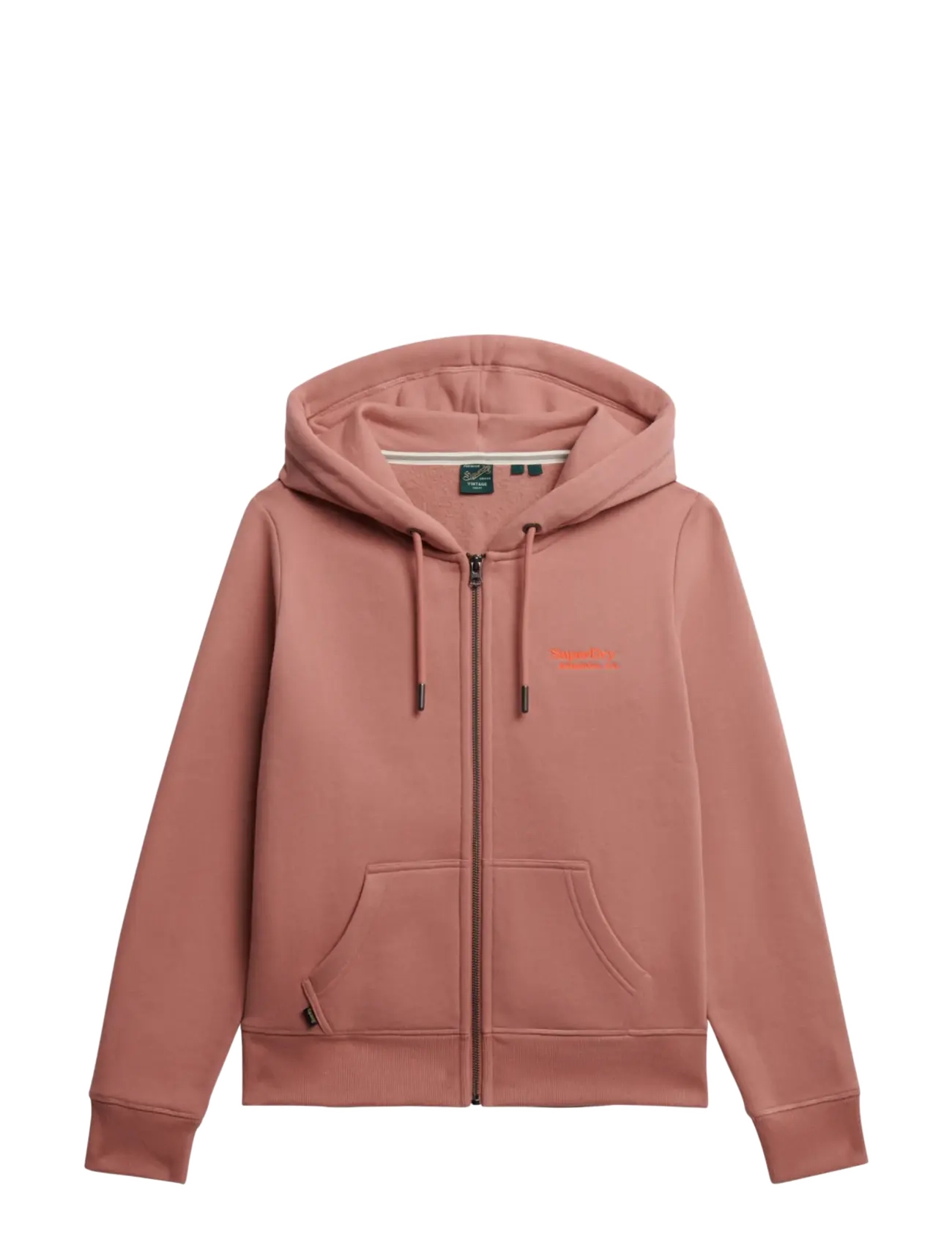 Superdry - ESSENTIAL LOGO ZIP HOODIE - hættetrøjer - ash rose - 2