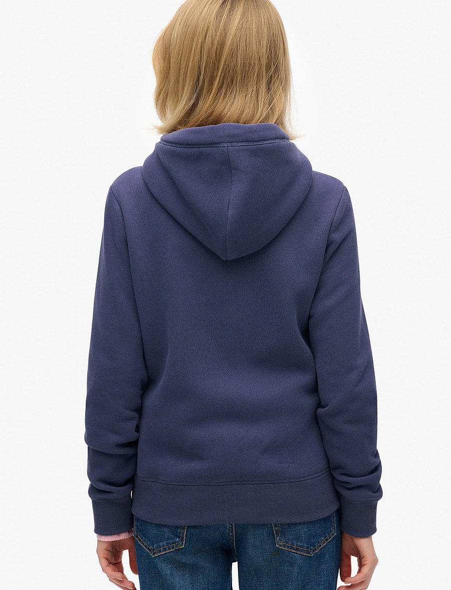 Superdry - ESSENTIAL LOGO ZIP HOODIE - kapuzenpullover - mariner navy - 2
