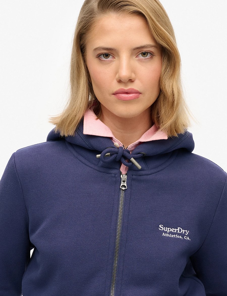 Superdry - ESSENTIAL LOGO ZIP HOODIE - kapuzenpullover - mariner navy - 3