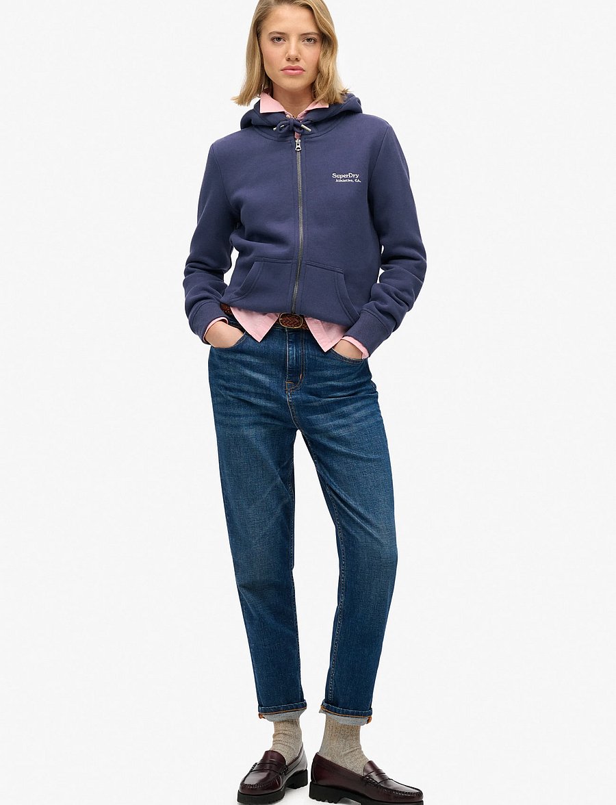 Superdry - ESSENTIAL LOGO ZIP HOODIE - kapuzenpullover - mariner navy - 5