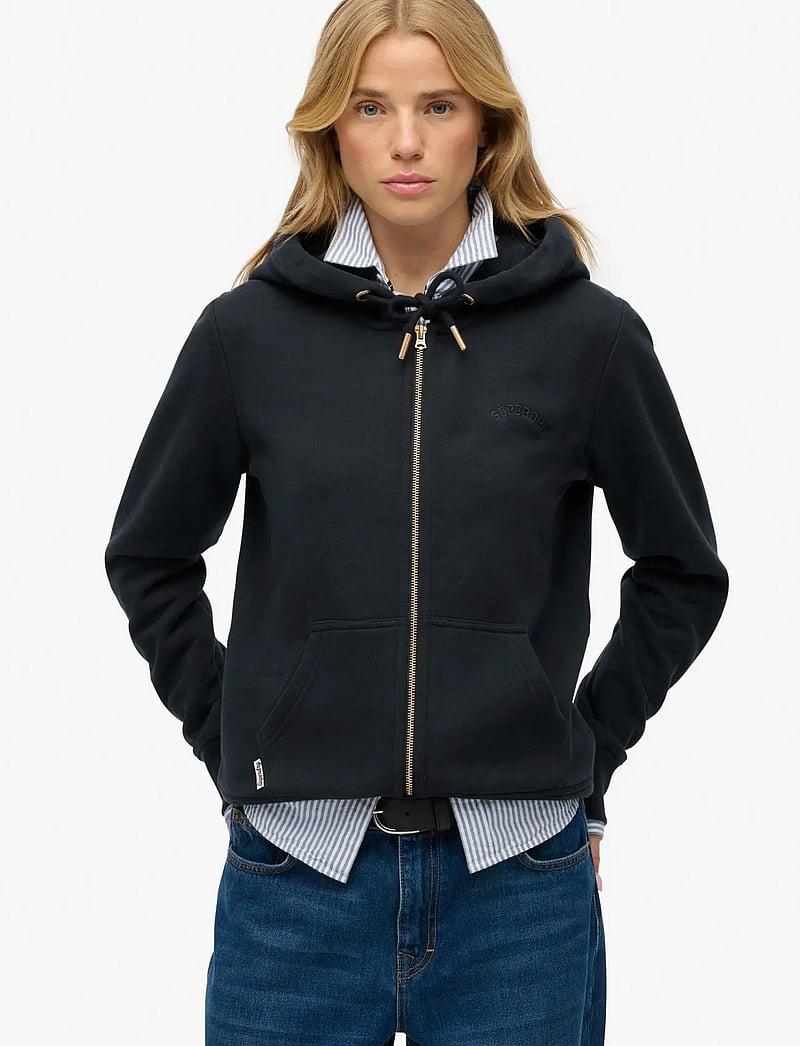 Superdry - ESSENTIAL LOGO ZIPHOOD HB - hoodies - eclipse navy - 0