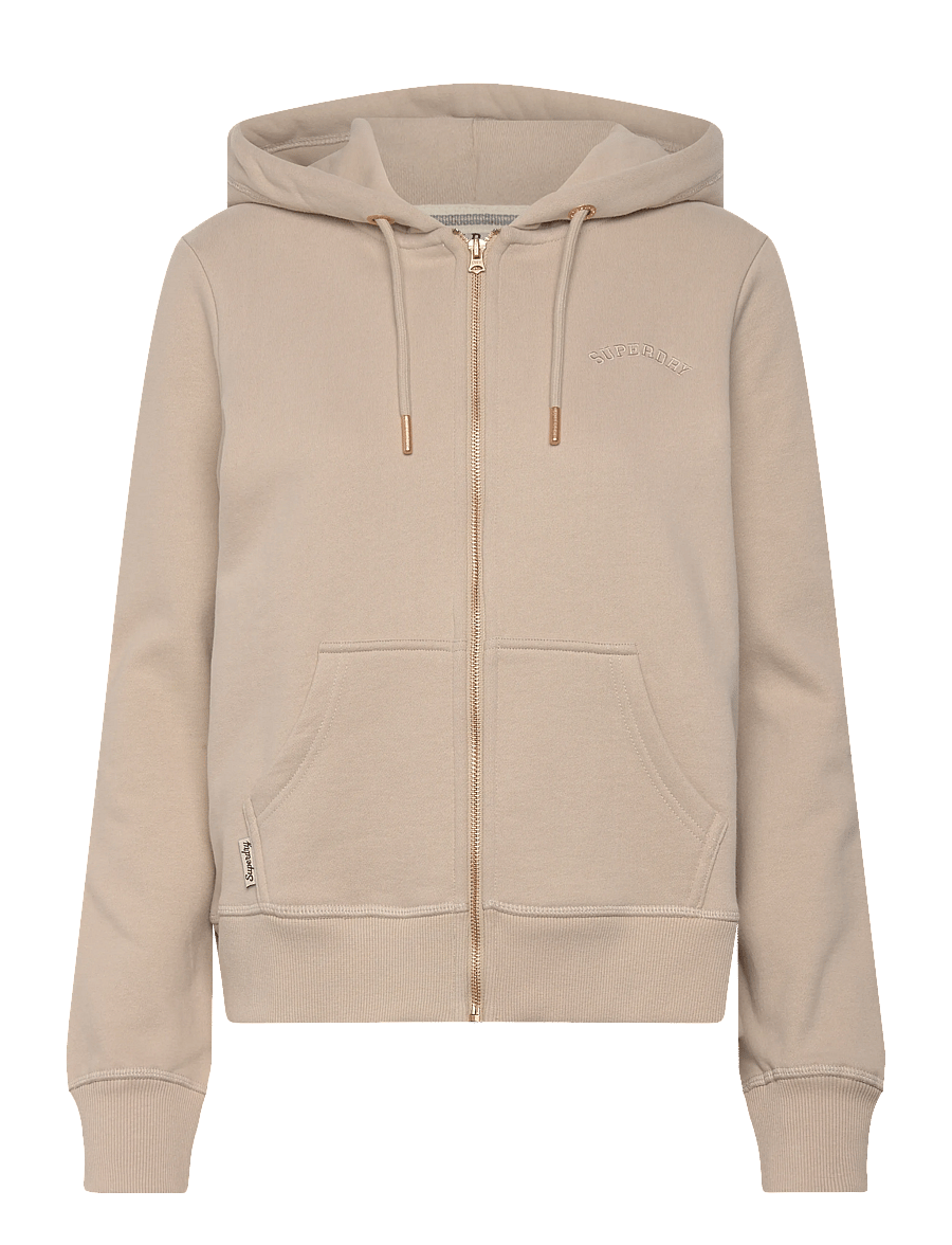 Superdry - ESSENTIAL LOGO ZIPHOOD HB - hoodies - feather grey - 1
