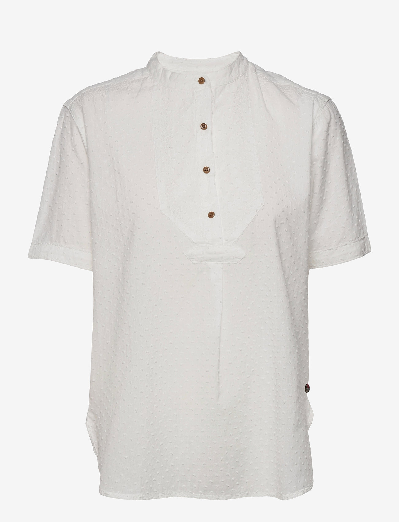 Superdry - GRANDAD BLOUSE - short-sleeved blouses - off white - 0