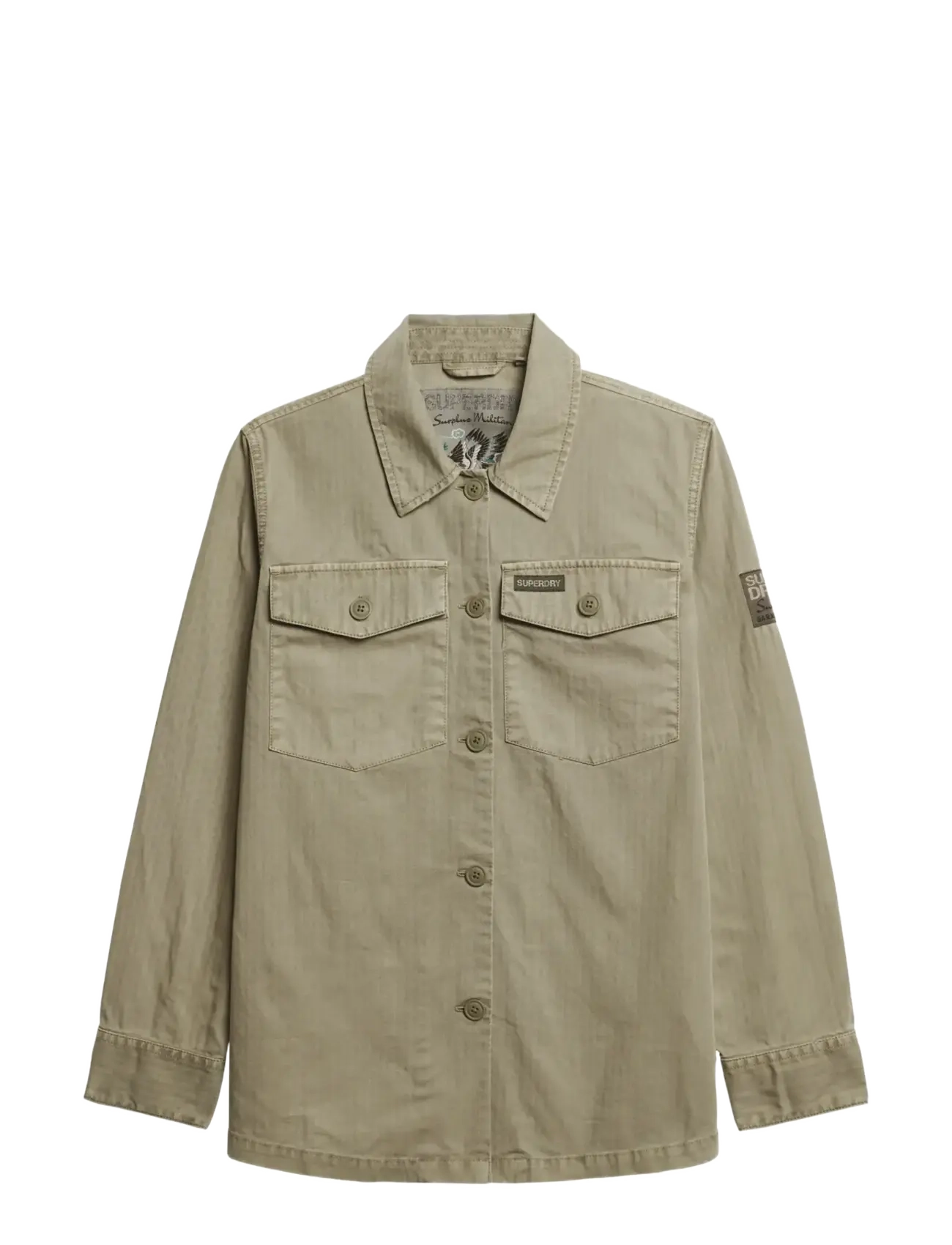 SUPERDRY Military Overshirt Khaki - 10 - Damen