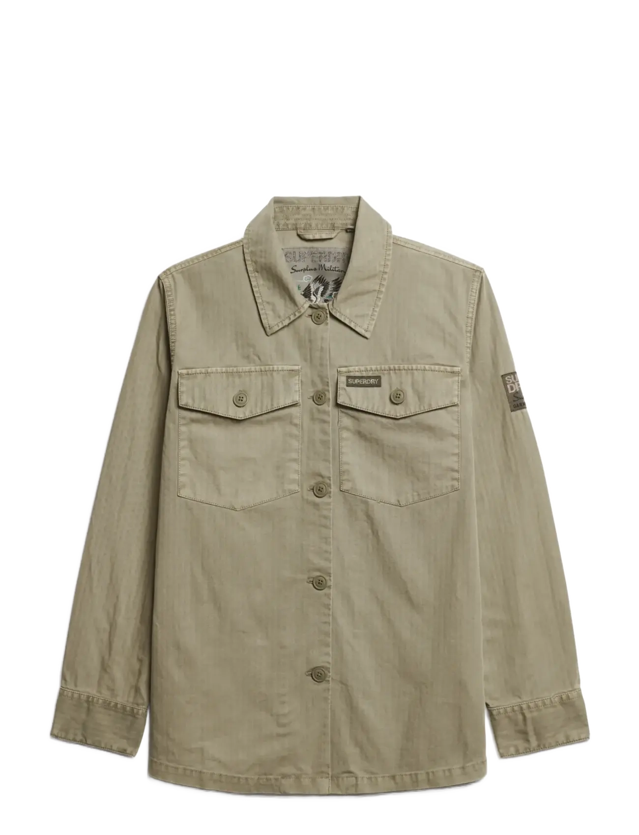 Superdry - MILITARY OVERSHIRT - overshirts - dark sage green - 2