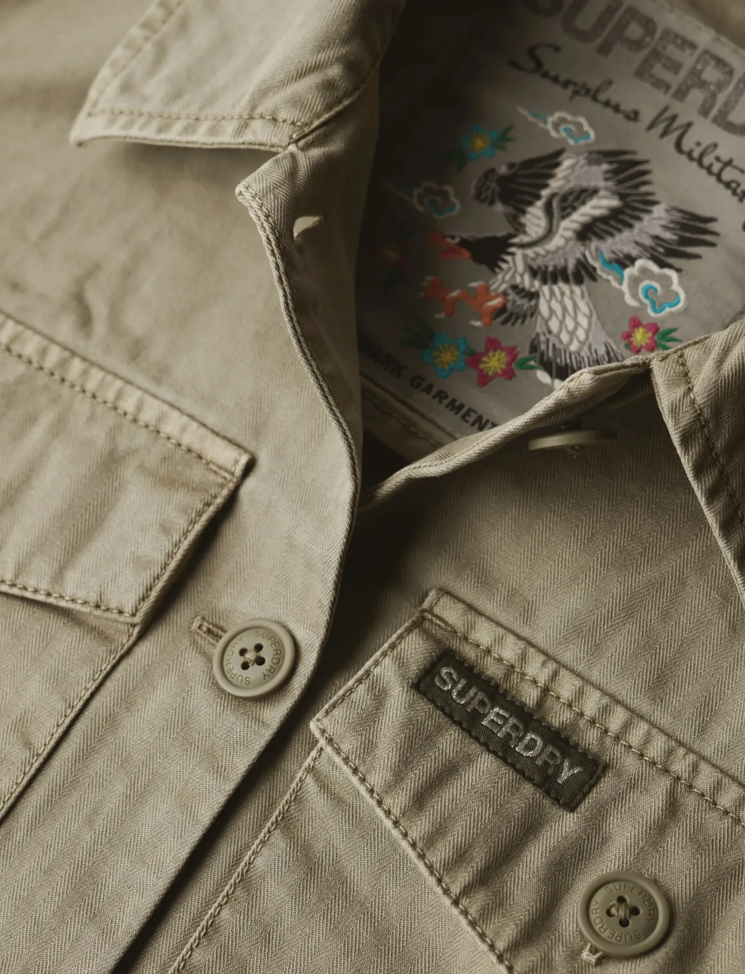 Superdry - MILITARY OVERSHIRT - dark sage green - 5
