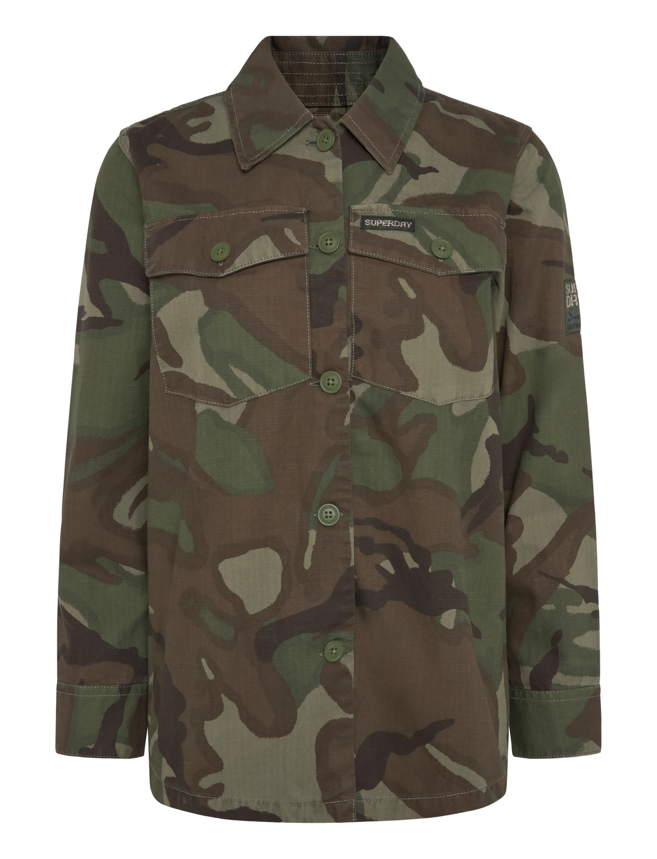 Superdry - MILITARY OVERSHIRT - outline camo - 1