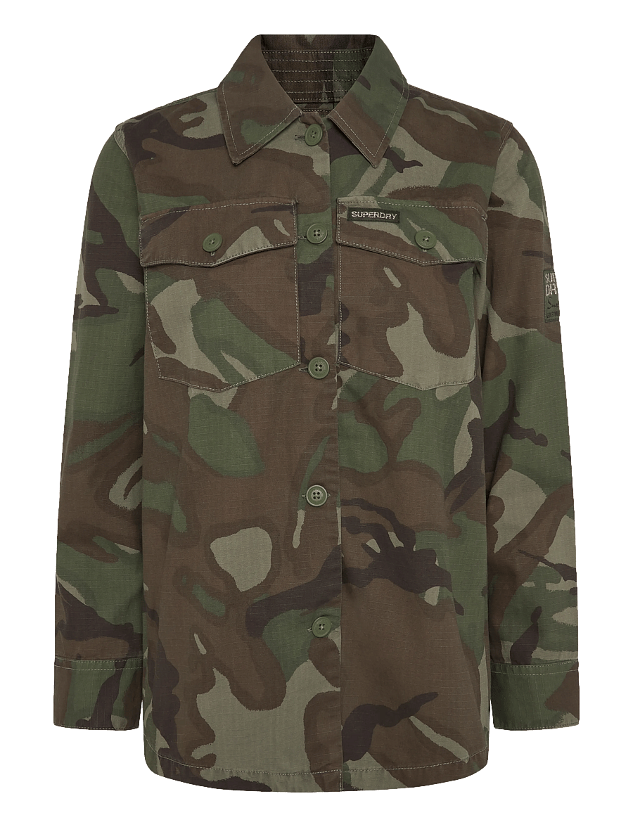 Superdry - MILITARY OVERSHIRT - outline camo - 1