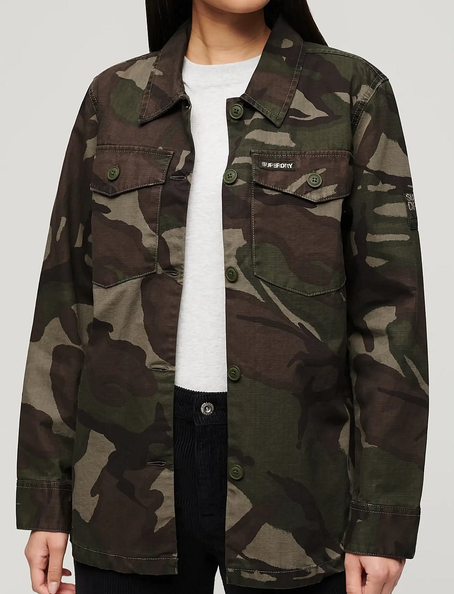 Superdry - MILITARY OVERSHIRT - outline camo - 5
