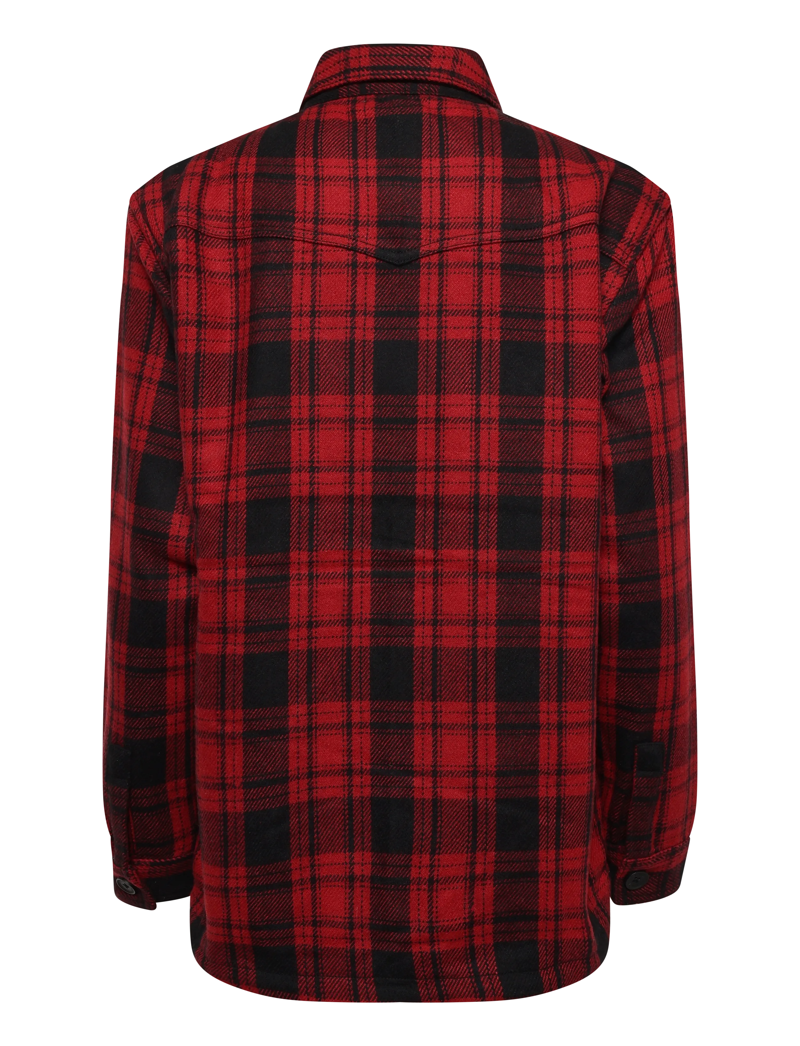 Superdry - BORG CHECK OVERSHIRT - overshirts - red check - 2
