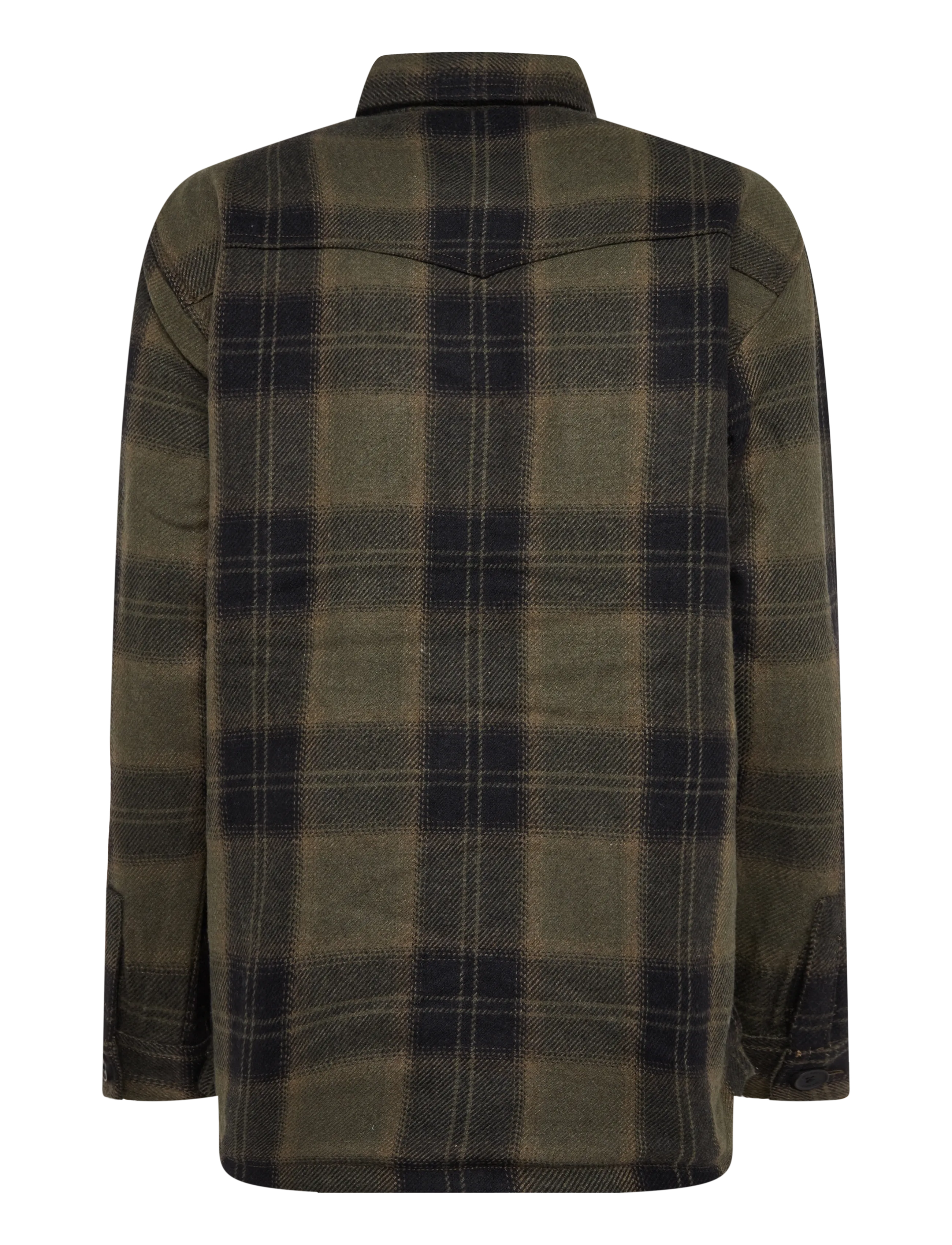 Superdry - BORG CHECK OVERSHIRT - overshirts - roderick check olive - 2