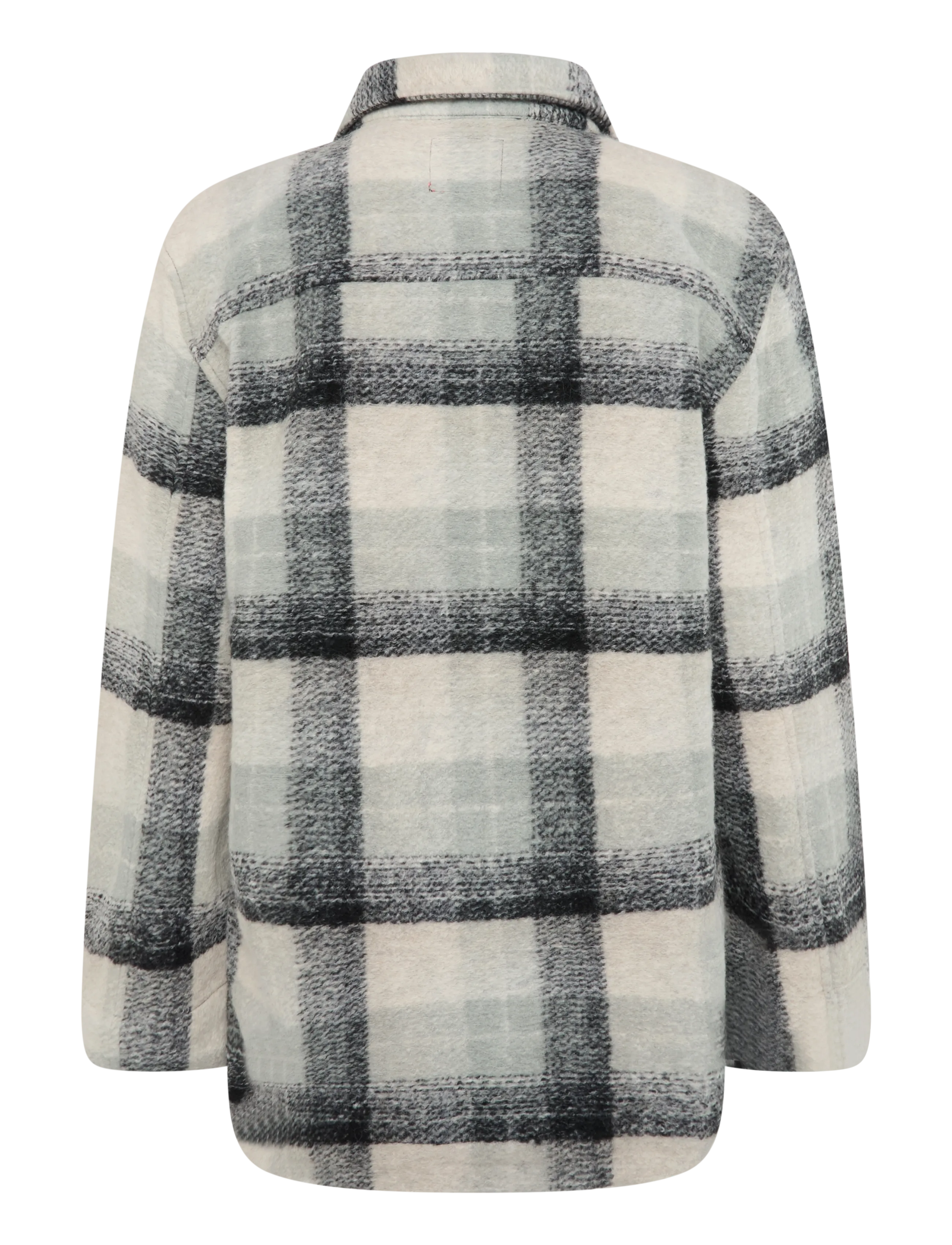 Superdry - HEAVYWEIGHT UNLINED OVERSHIRT - wolljacken - pale blue/black/ivory check - 2