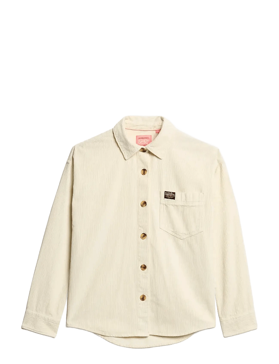 Superdry - CHUNKY CORD OVERSHIRT - overshirts - birch - 1