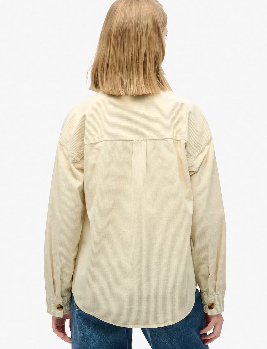 Superdry - CHUNKY CORD OVERSHIRT - overshirts - birch - 4