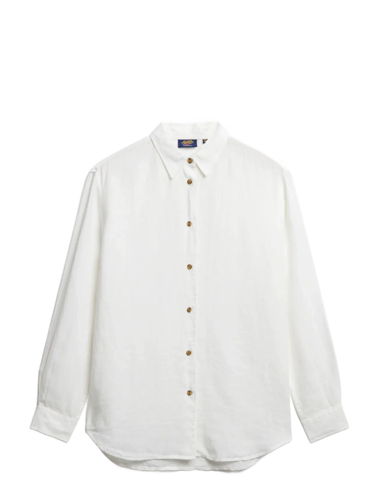 SUPERDRY Casual Linen Boyfriend Shirt Weiß - 12 - Damen