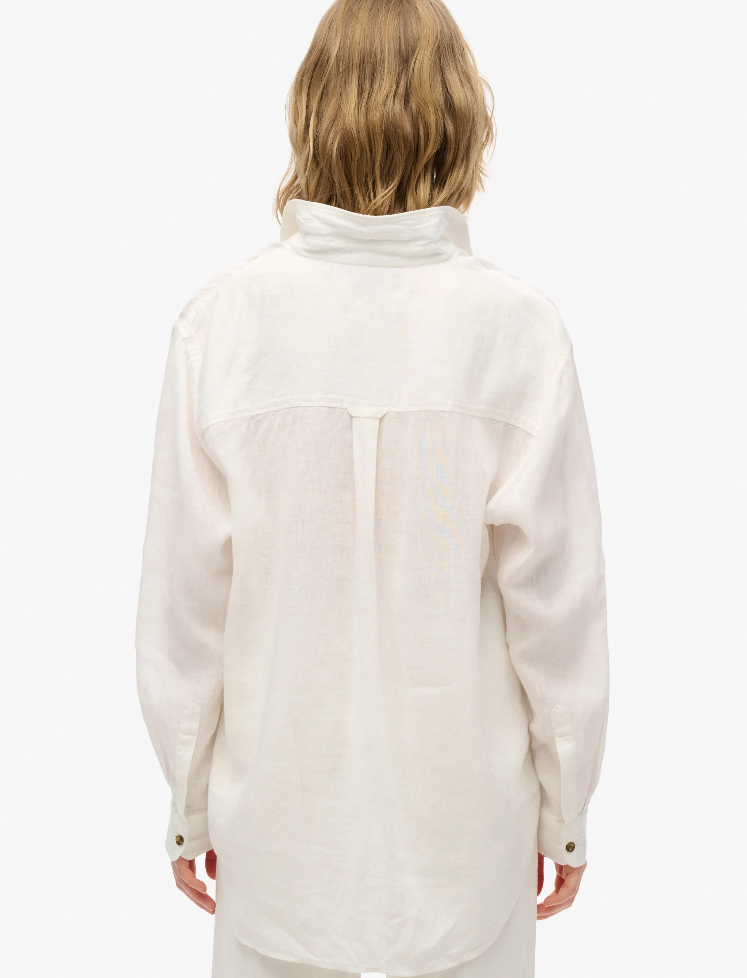 Superdry - CASUAL LINEN BOYFRIEND SHIRT - leinenhemden - optic - 3