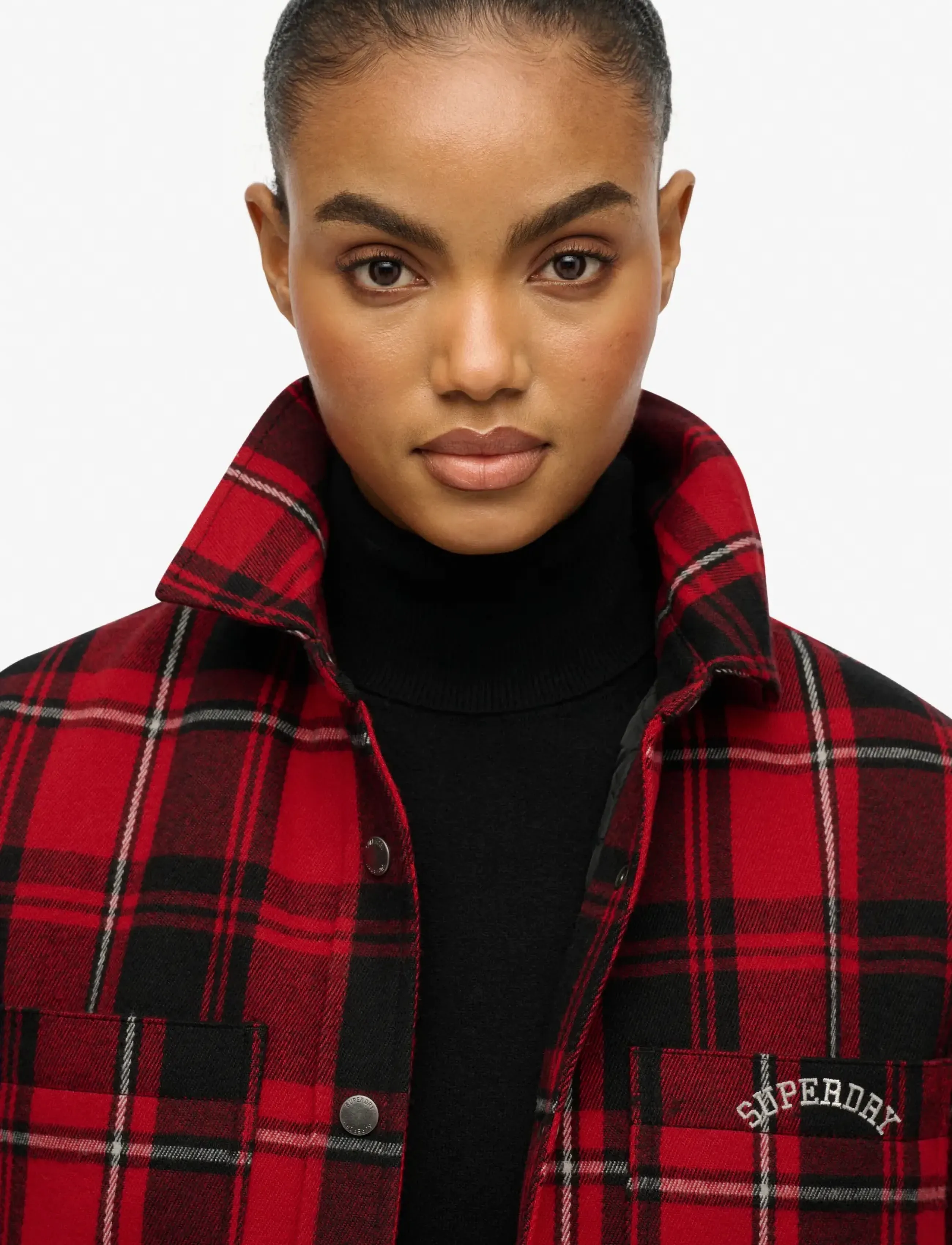 Superdry - CHECK LINED SHIRT - overshirts - red check - 3