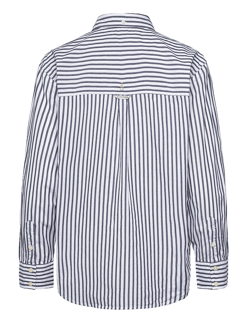 Superdry - POPLIN RELAXED L/S SHIRT - long-sleeved shirts - navy/white - 2