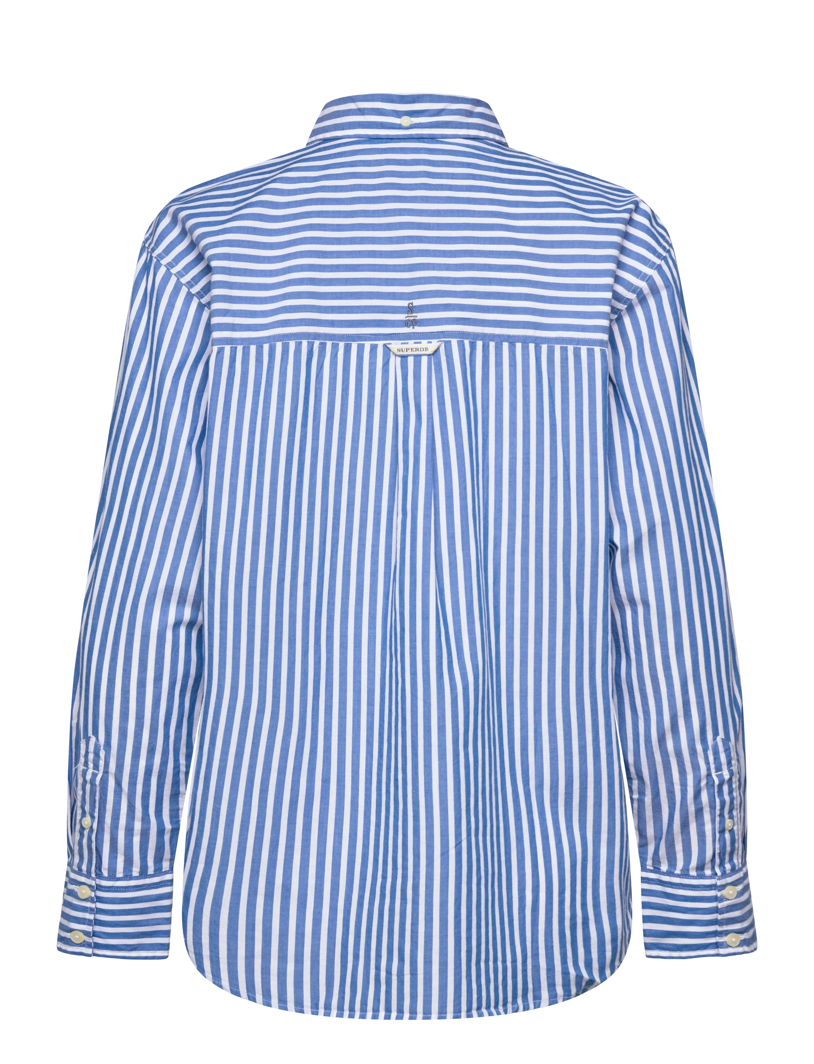 Superdry - POPLIN RELAXED L/S SHIRT - långärmade skjortor - royal blue/white - 2