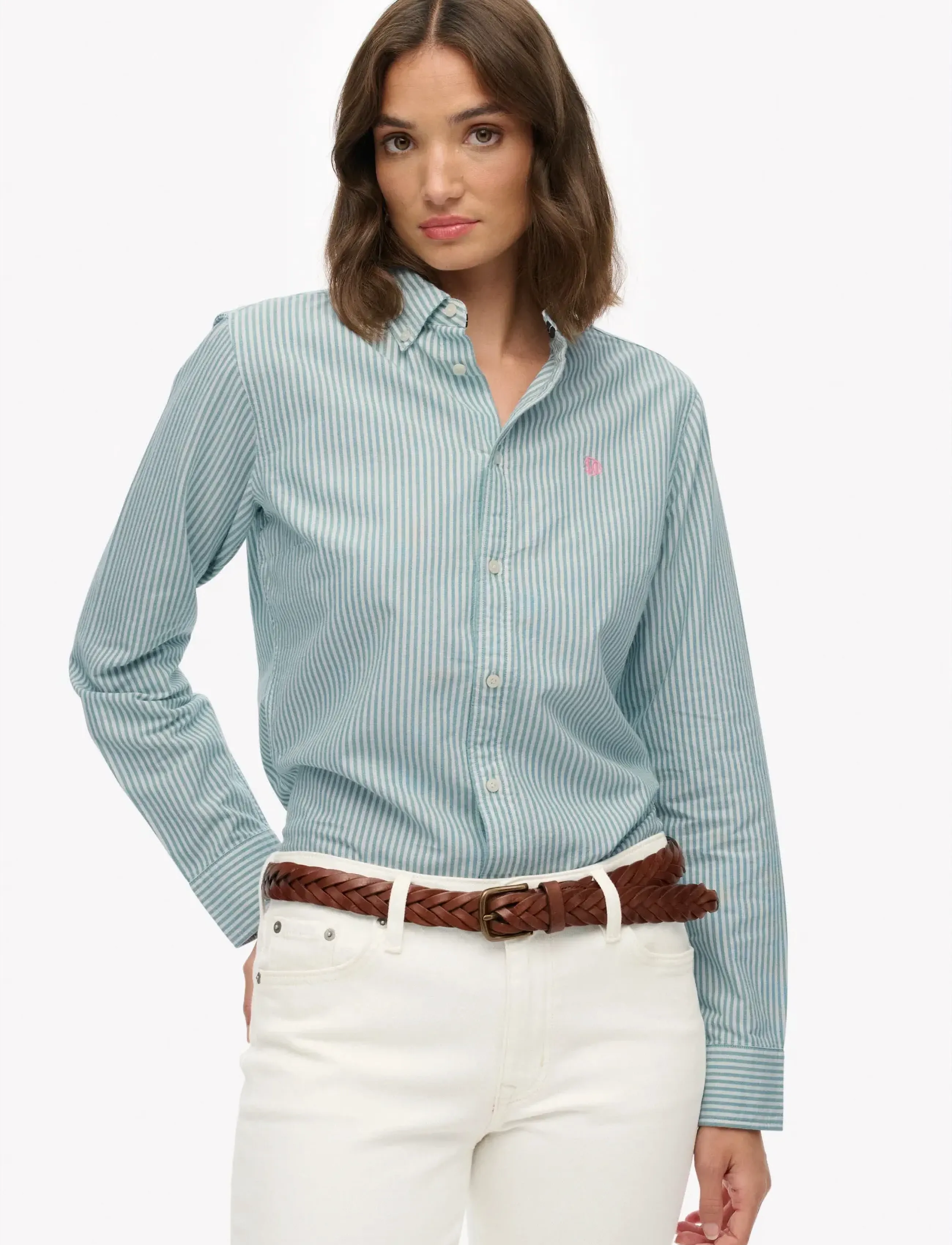 Superdry Slim Oxford Bd L,S Shirt skjortor dam – bild 7