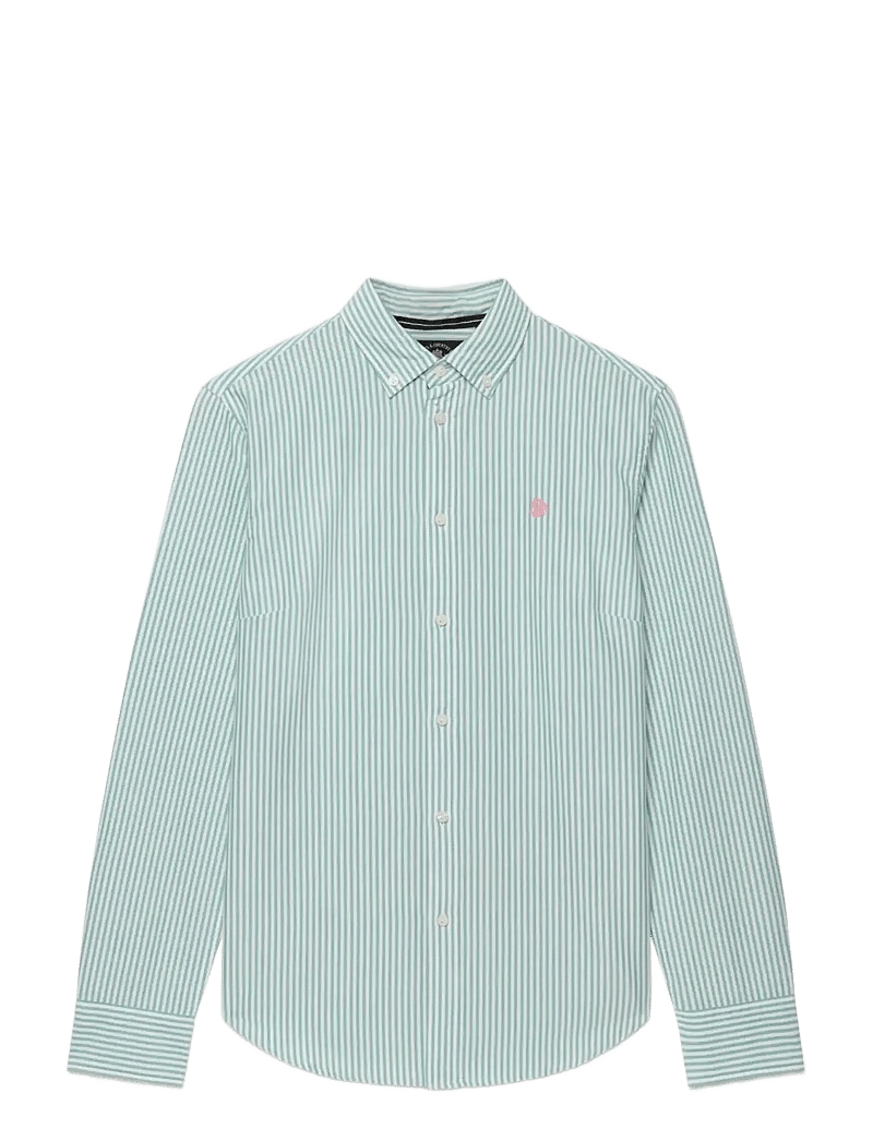 Superdry - SLIM OXFORD BD L,S SHIRT - langærmede skjorter - peppermint chalk stripe oxford - 2