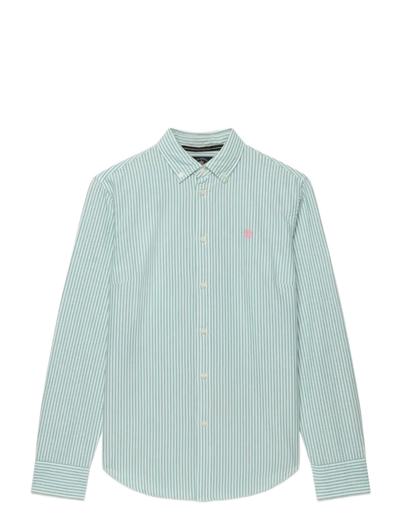 Superdry - SLIM OXFORD BD L,S SHIRT - langærmede skjorter - peppermint chalk stripe oxford - 2