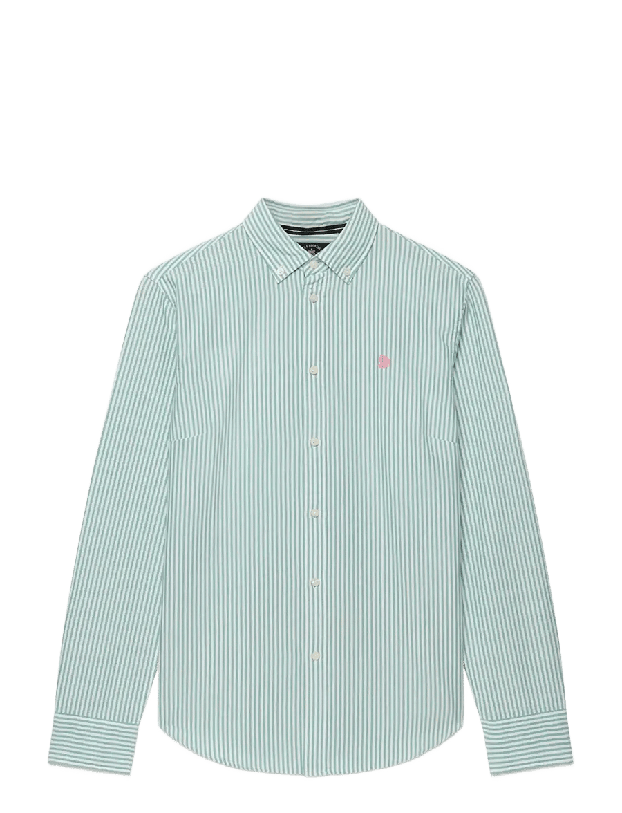 Superdry - SLIM OXFORD BD L,S SHIRT - langærmede skjorter - peppermint chalk stripe oxford - 2