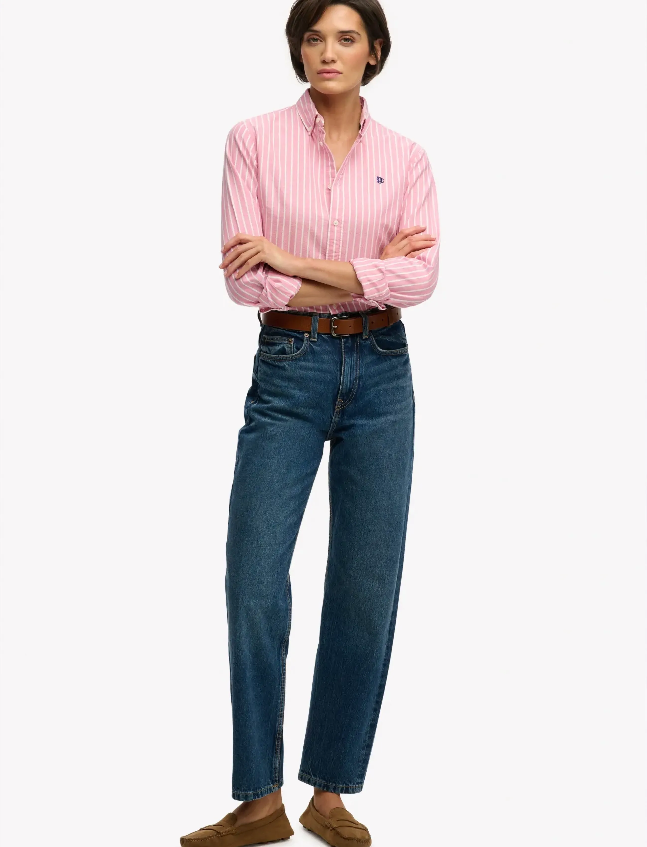 Superdry Slim Oxford Bd L,S Shirt skjortor dam – bild 6