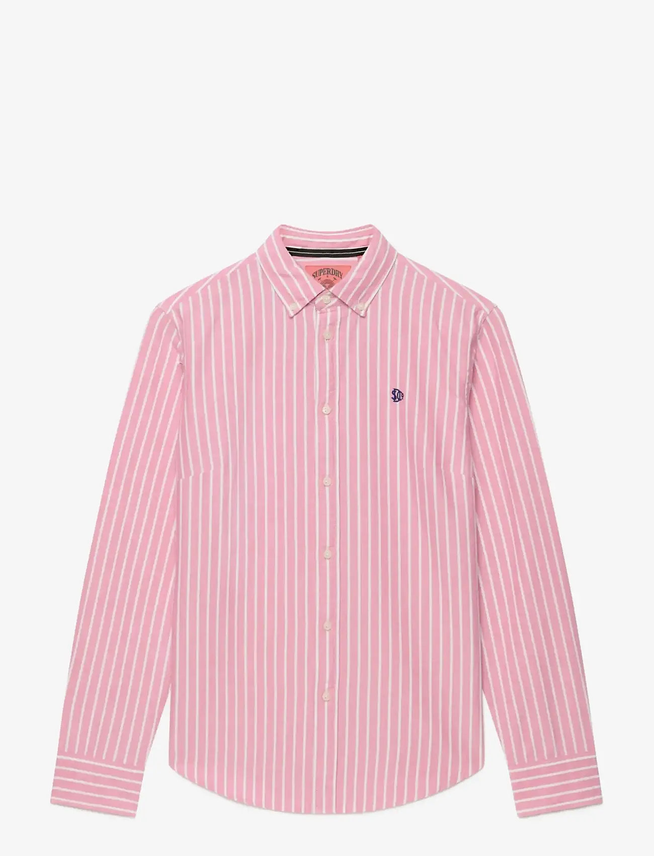 Superdry - SLIM OXFORD BD L,S SHIRT - langærmede skjorter - broker pink stripe - 2