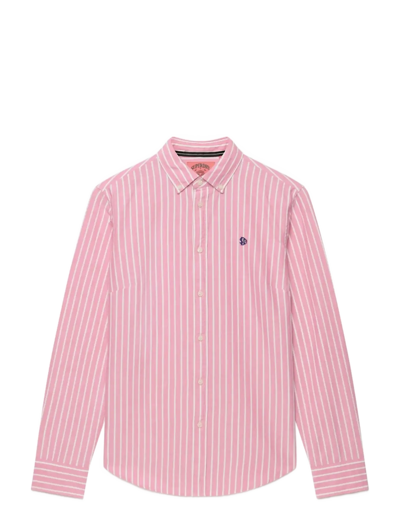 Superdry - SLIM OXFORD BD L,S SHIRT - langærmede skjorter - broker pink stripe - 2