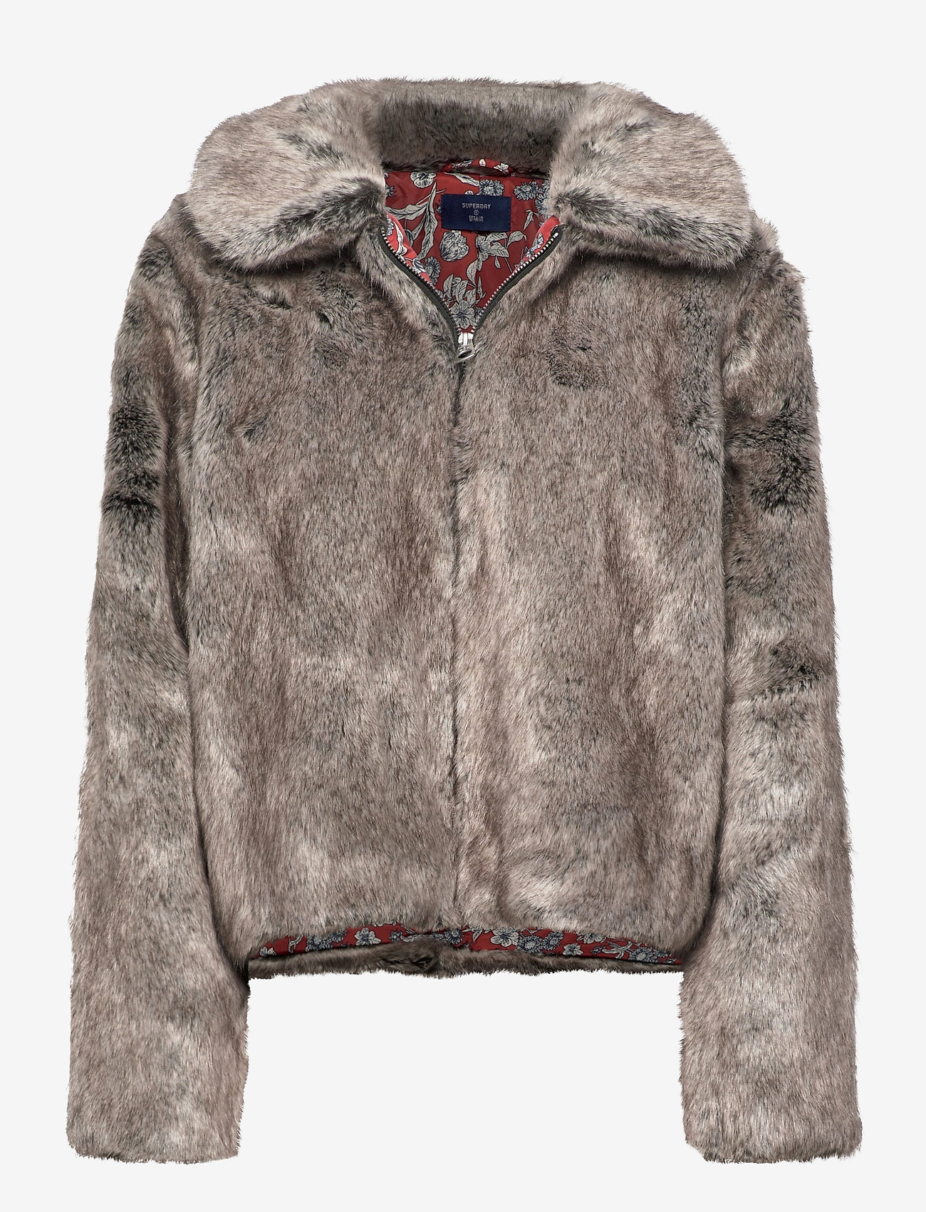 Superdry Boho Faux Fur Jacket (Mink), 671.44 Stort af designer mærker | Booztlet.com
