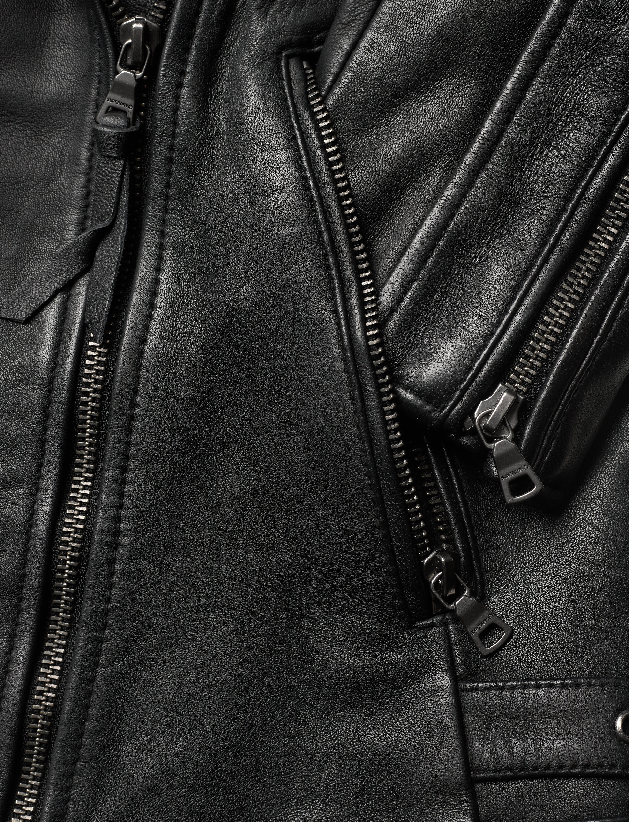 Superdry - STUDIOS CLASSIC RACER JACKET - black - 4