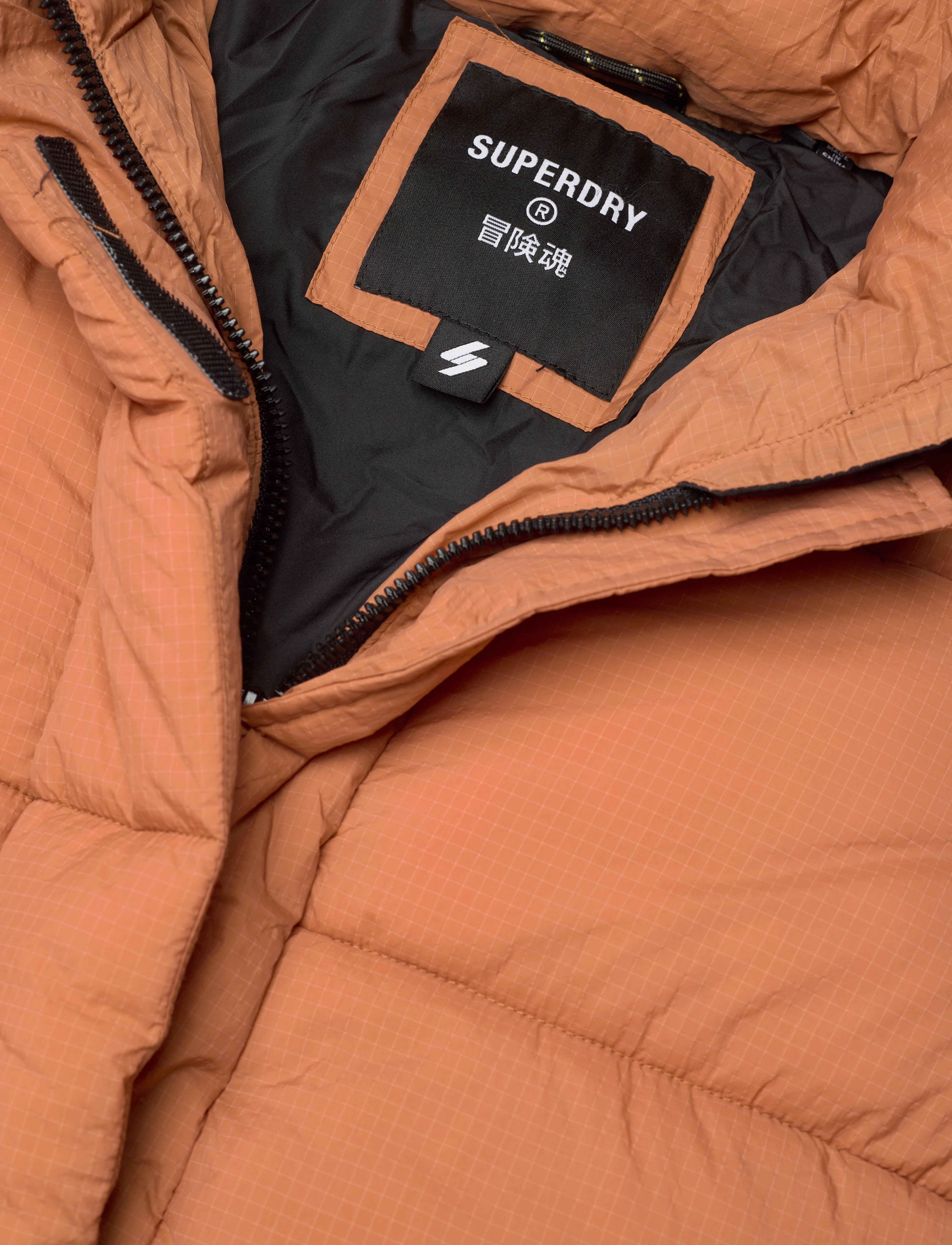 Superdry - TOUCHLINE PADDED JACKET - caramel grid - 2