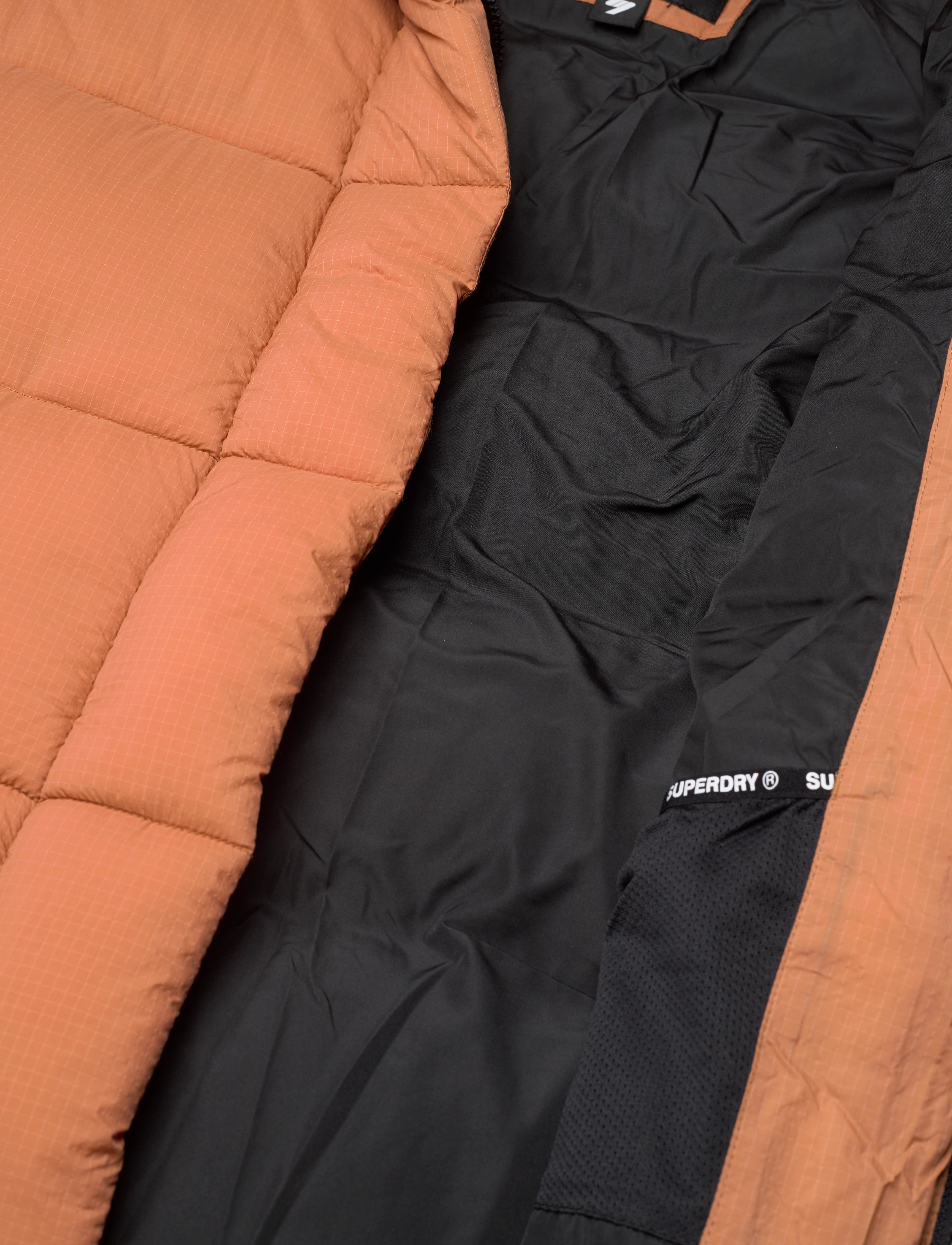 Superdry - TOUCHLINE PADDED JACKET - caramel grid - 5