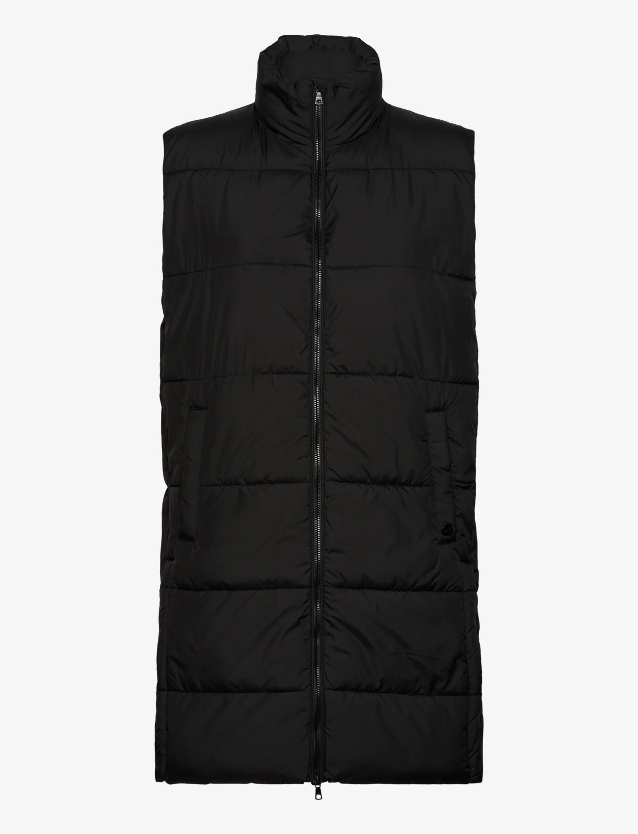 Superdry - STUDIOS LONGLINE QUILTED GILET - puffer vests - black - 0