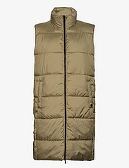 Superdry - STUDIOS LONGLINE QUILTED GILET - down- & padded jackets - tornado green - 1