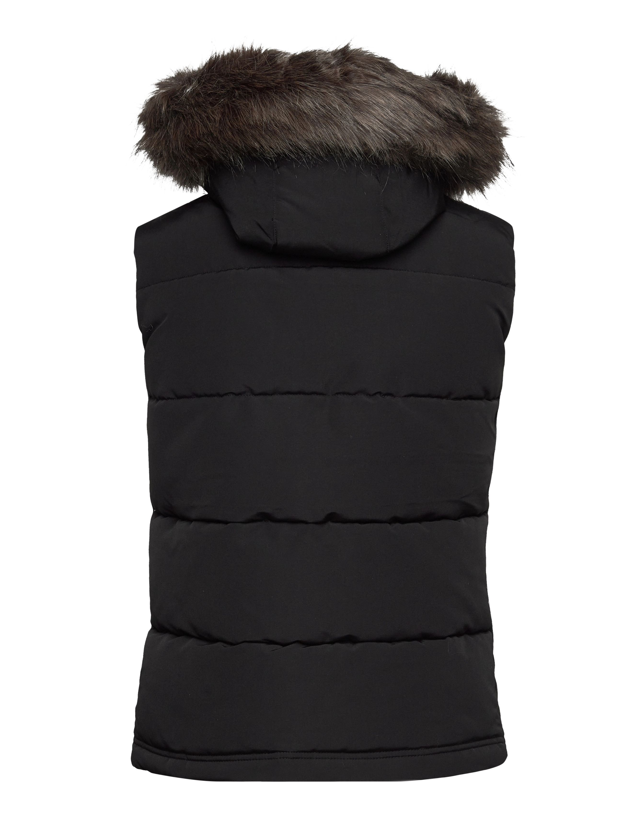 Superdry - VINTAGE EVEREST FAUX FUR GILET - Üleriided - black - 1