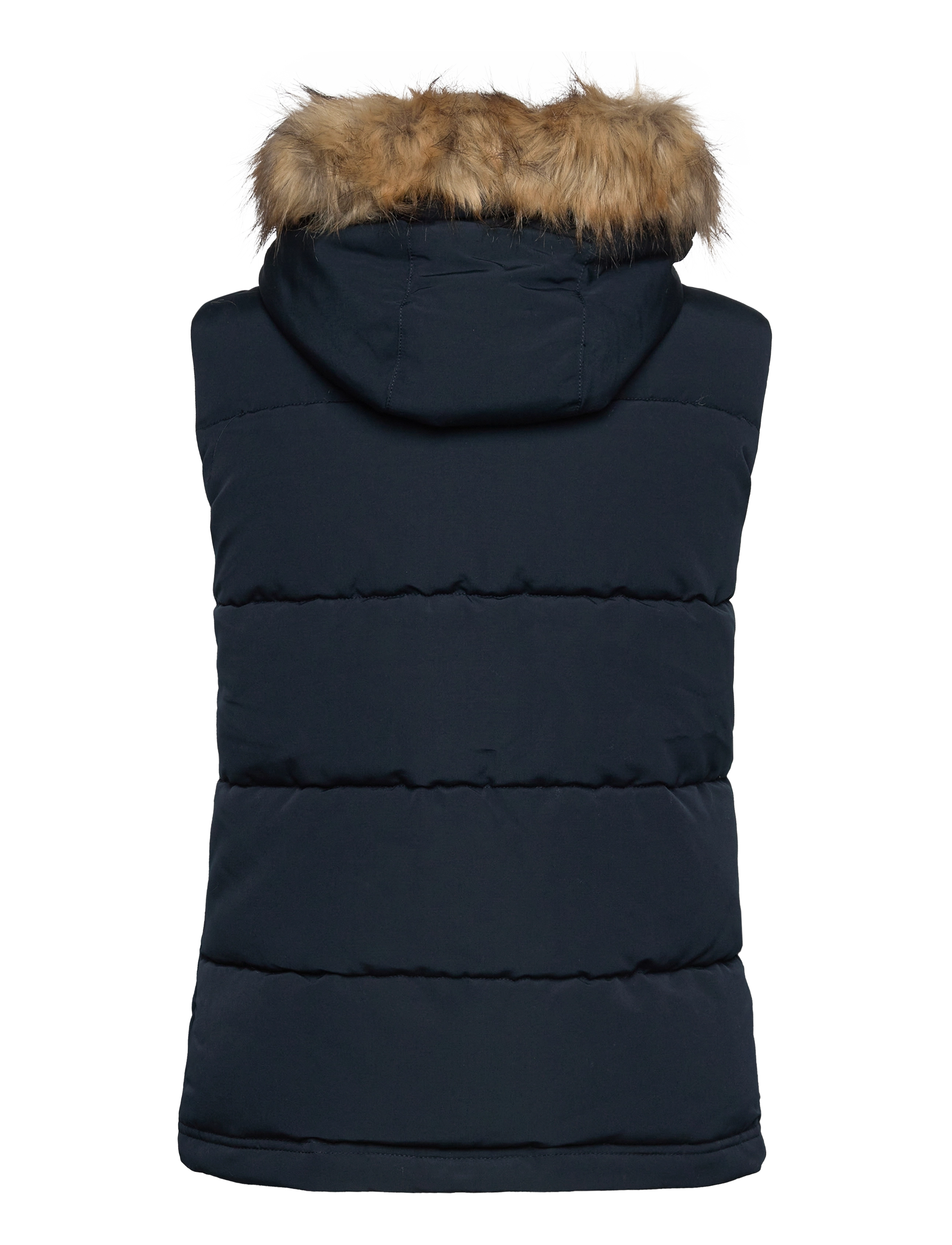 Superdry - VINTAGE EVEREST FAUX FUR GILET - vestes de printemps - eclipse navy - 2