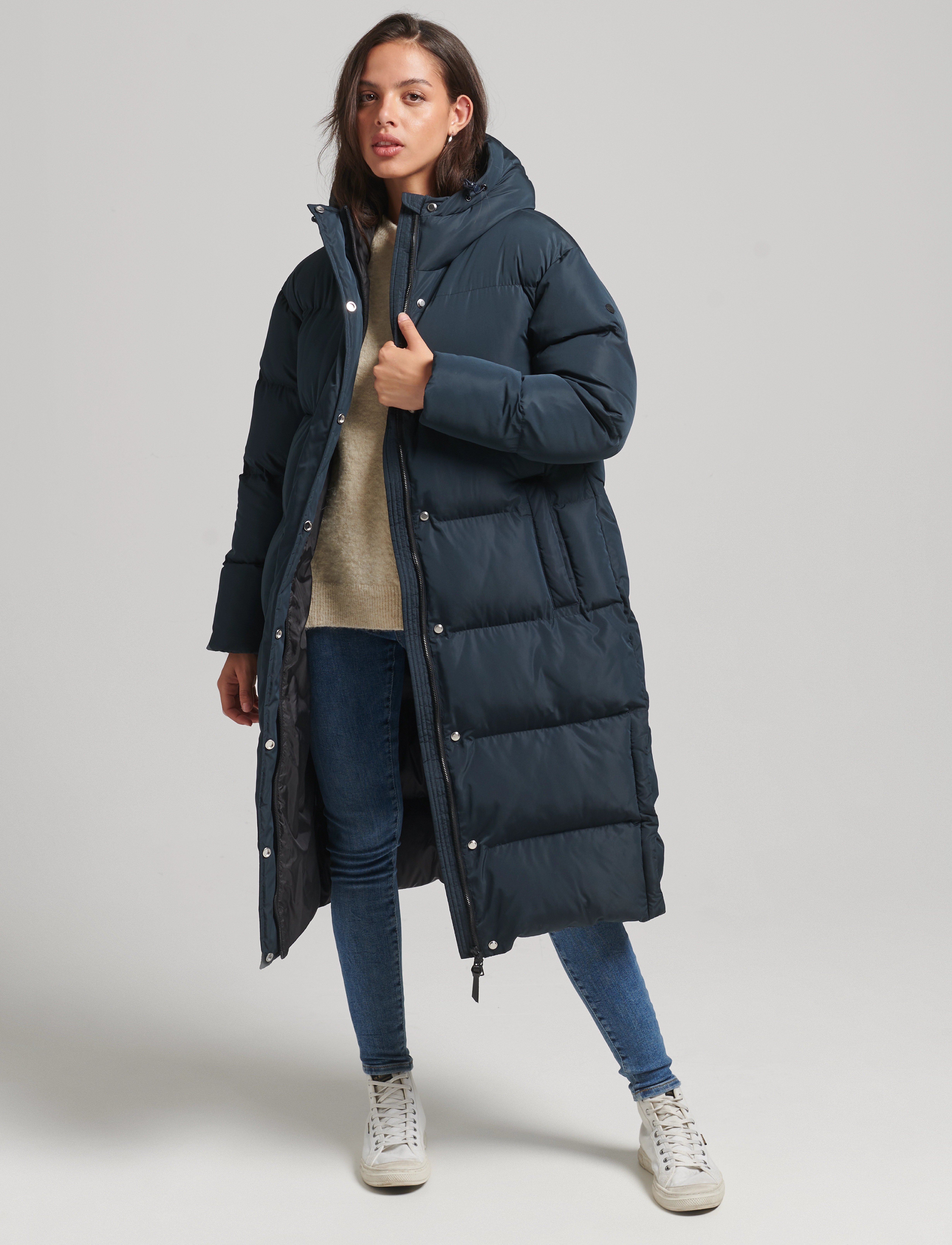 Superdry - STUDIOS LONGLINE DUVET COAT - eclipse navy - 2