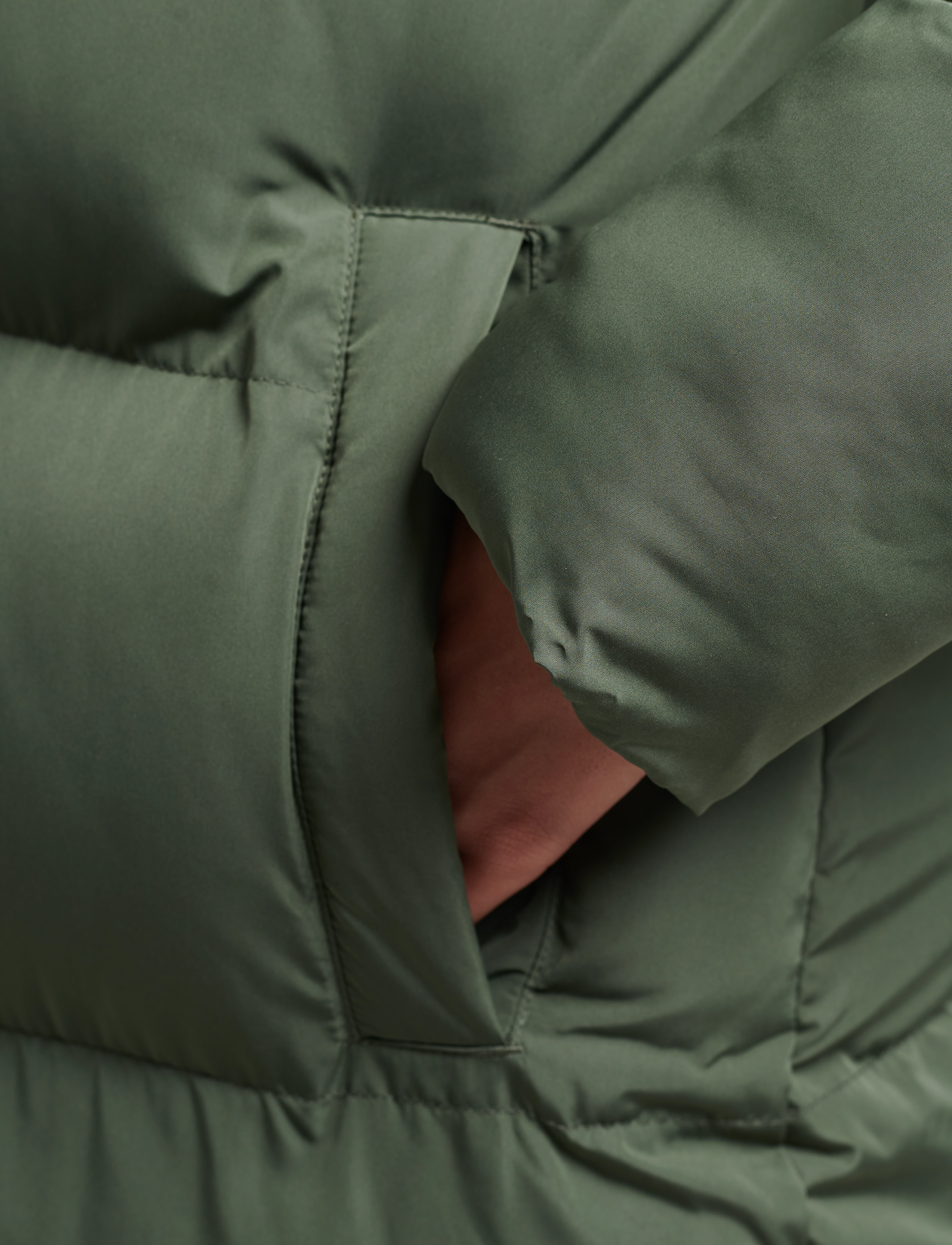 Superdry - STUDIOS LONGLINE DUVET COAT - thyme - 4